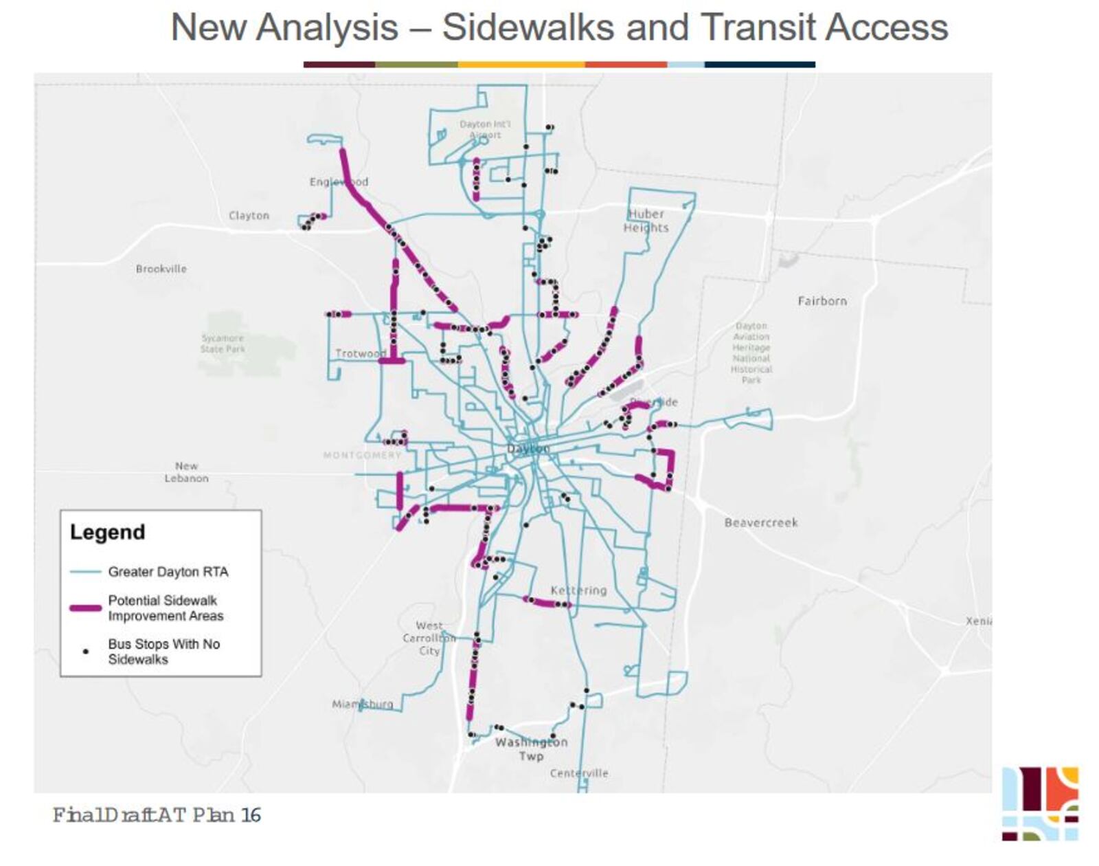 A map that is part of the Miami Valley Regional Planning Commission's final draft of the active transportation plan. CONTRIBUTED