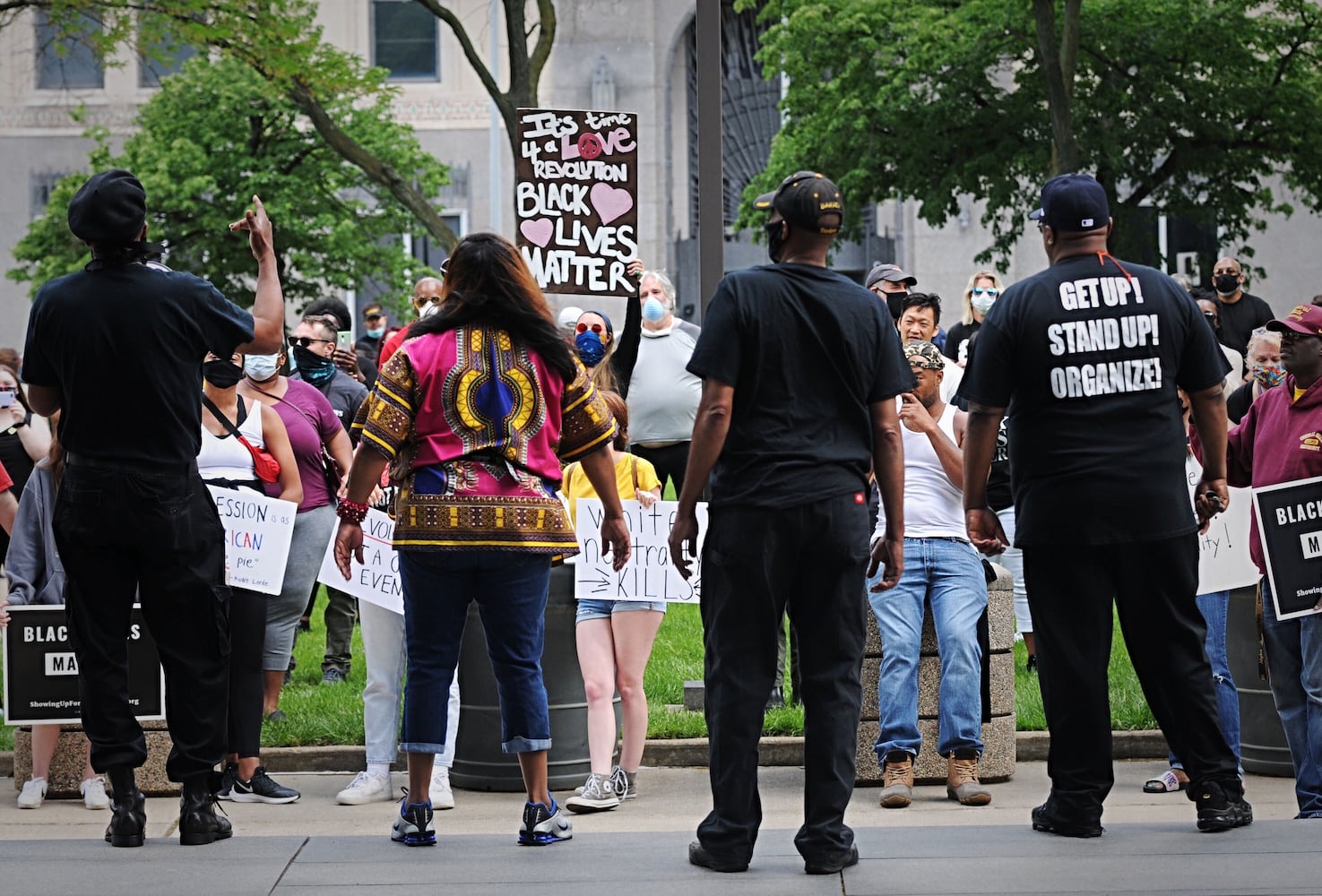 Hundreds gather for protest in Dayton