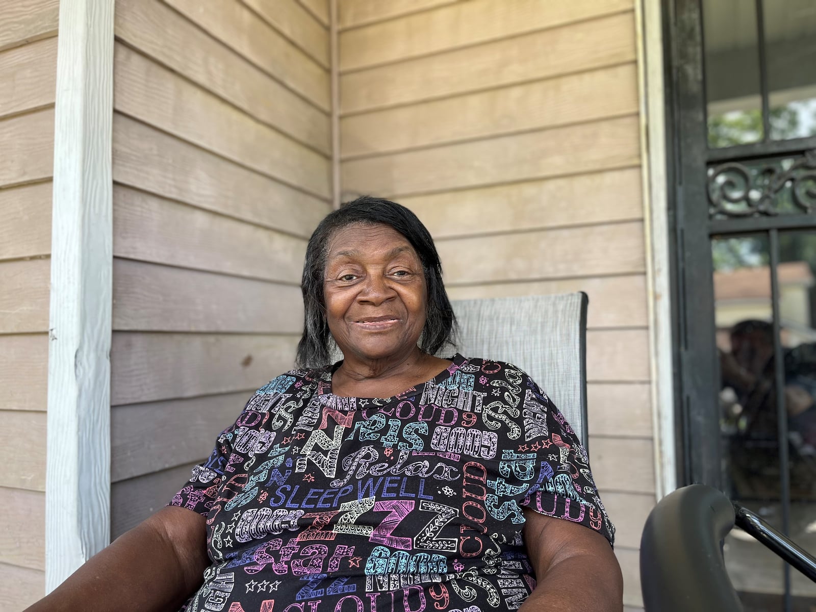 Tinsey Mosley, 82, lives just south of the new Dayton Metro Library West Branch library. She can see the library from her front porch. But she's never been because she thinks the walk across the intersection of U.S. 35 and Abbey Avenue is too dangerous. CORNELIUS FROLIK / STAFF