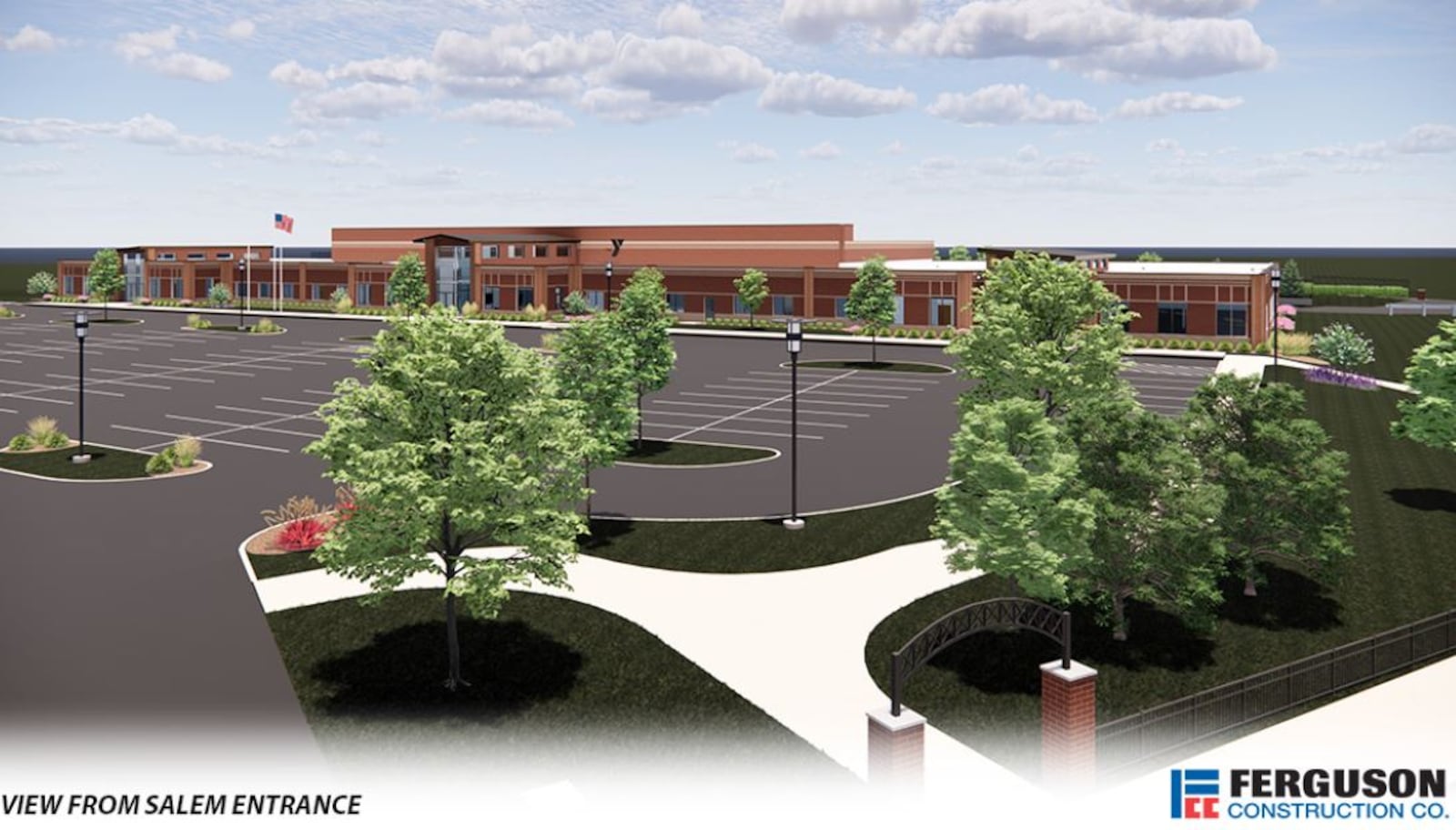 A rendering of a proposed facility for the YMCA of Greater Dayton and other tenants at the former Good Samaritan Hospital site in northwest Dayton. CONTRIBUTED