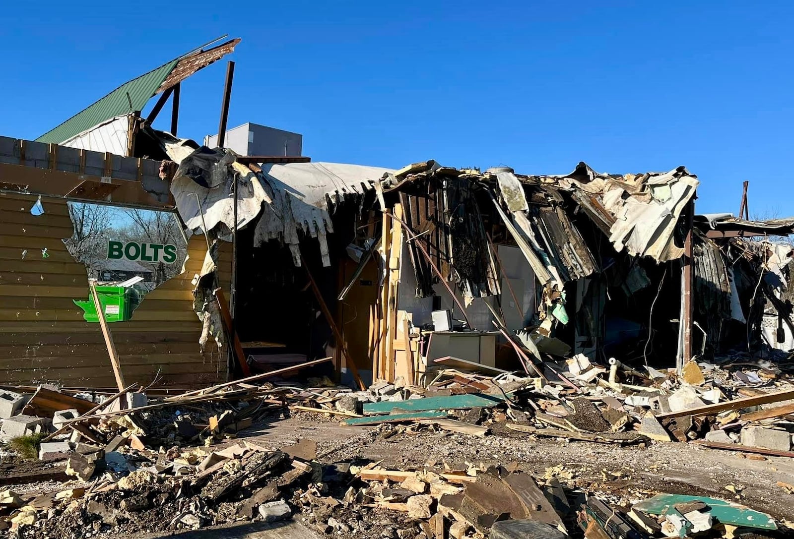 Bolts Sports Cafe in Englewood closed its doors in June 2023 after 30 years in the community, and the building at 910 S. Main St. was razed earlier this month to facilitate the development of Freddy's Frozen Custard and Steakburgers. Photo via Bolts Sports Cafe Facebook page.