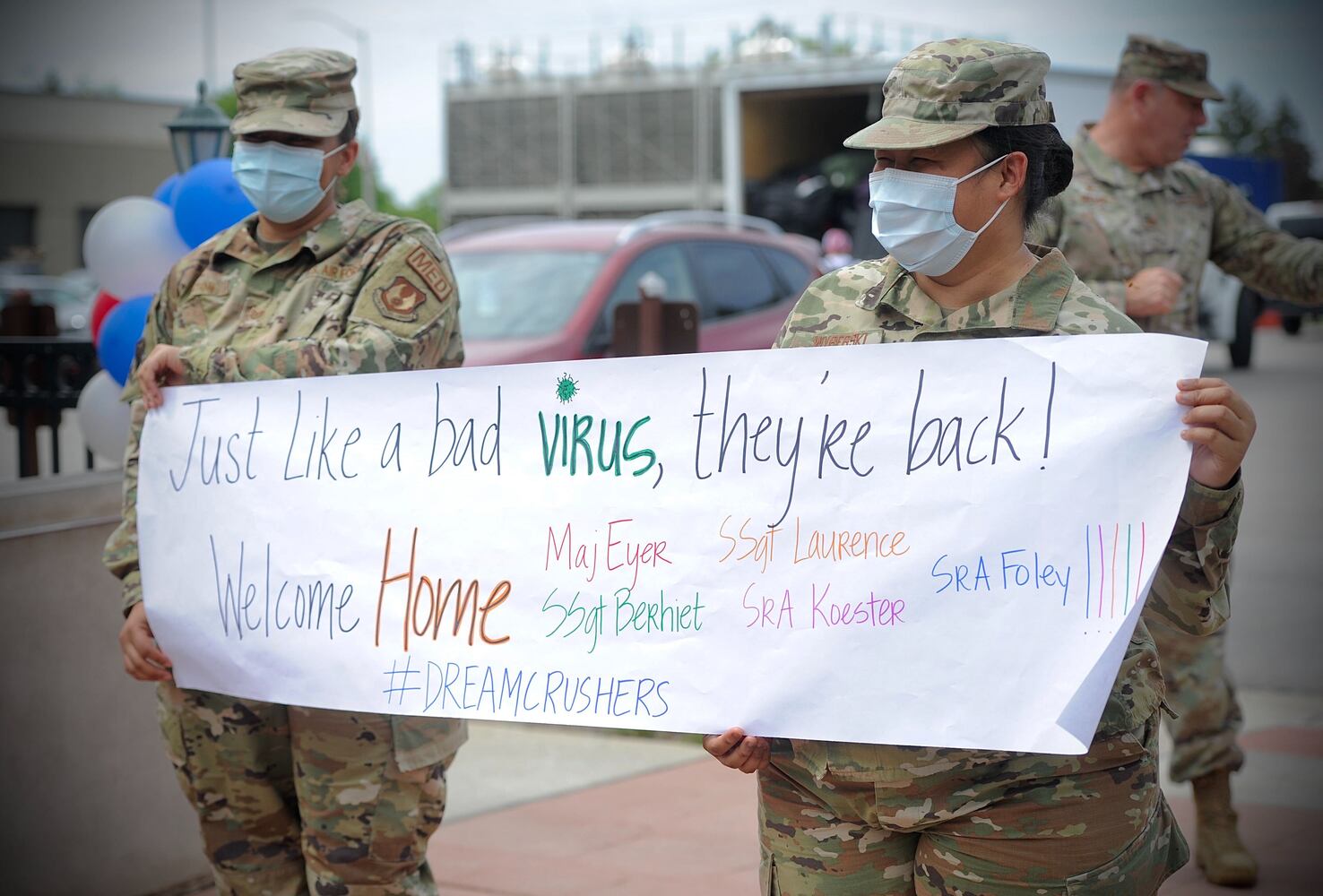 PHOTOS: WPAFB medical staff return home