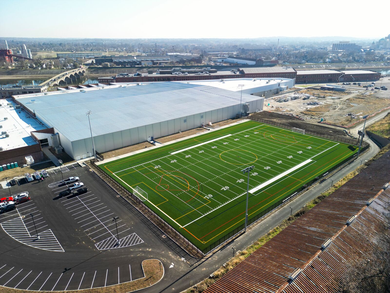 Construction continues at Spooky Nook Sports Champion Mill Wednesday, Nov. 23, 2022 in Hamilton. NICK GRAHAM/STAFF