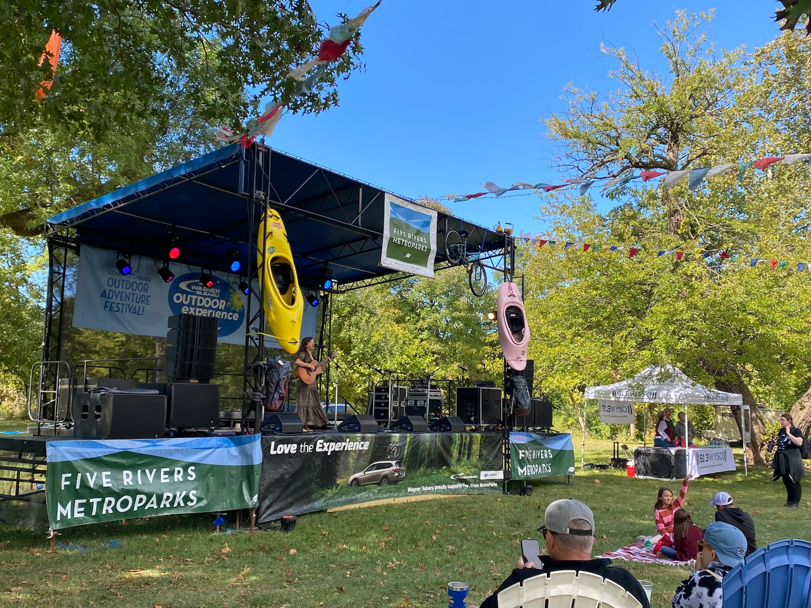 Local performer Sam King performs live during the Wagner Subaru Outdoor Event on Saturday, Oct. 1. Eileen McClory / staff