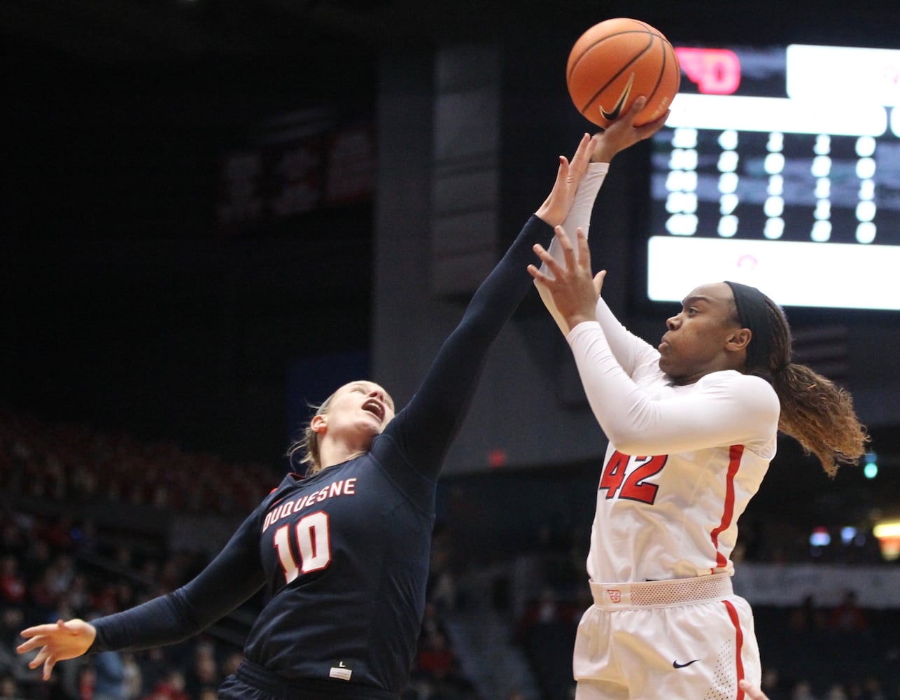 Women's basketball photos: Dayton Flyers vs. Duquesne