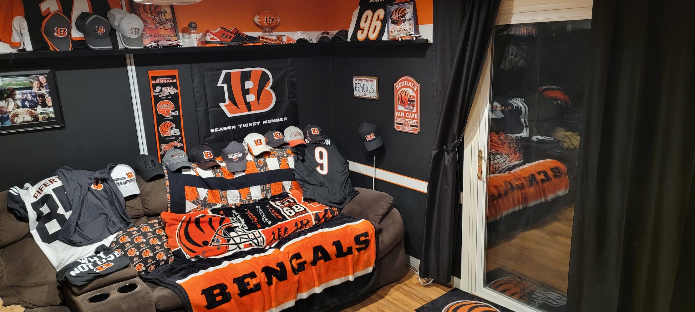 Die-hard Bengals fans show us their Bengals Cave