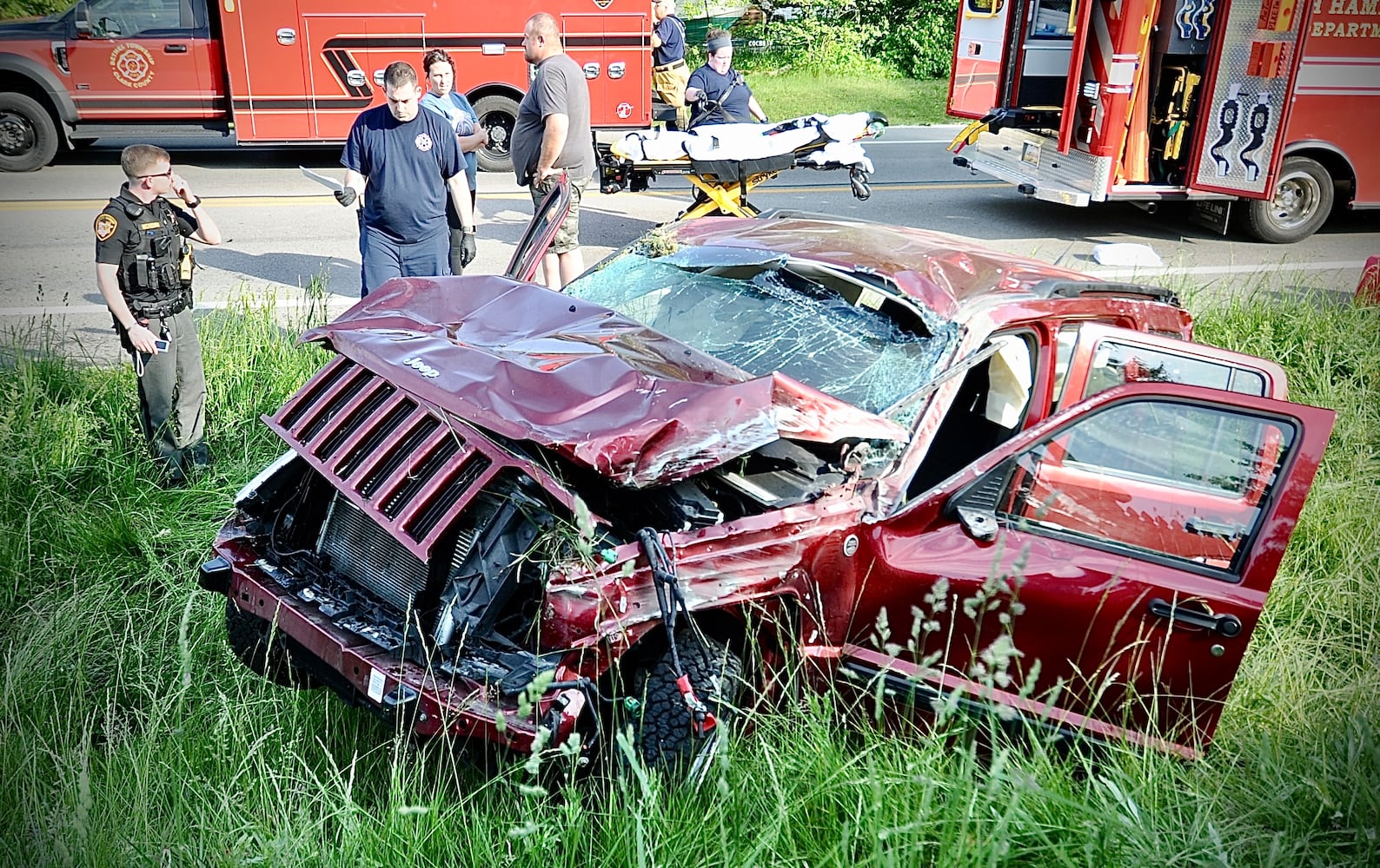 One vehicle rollover crash, Clark county