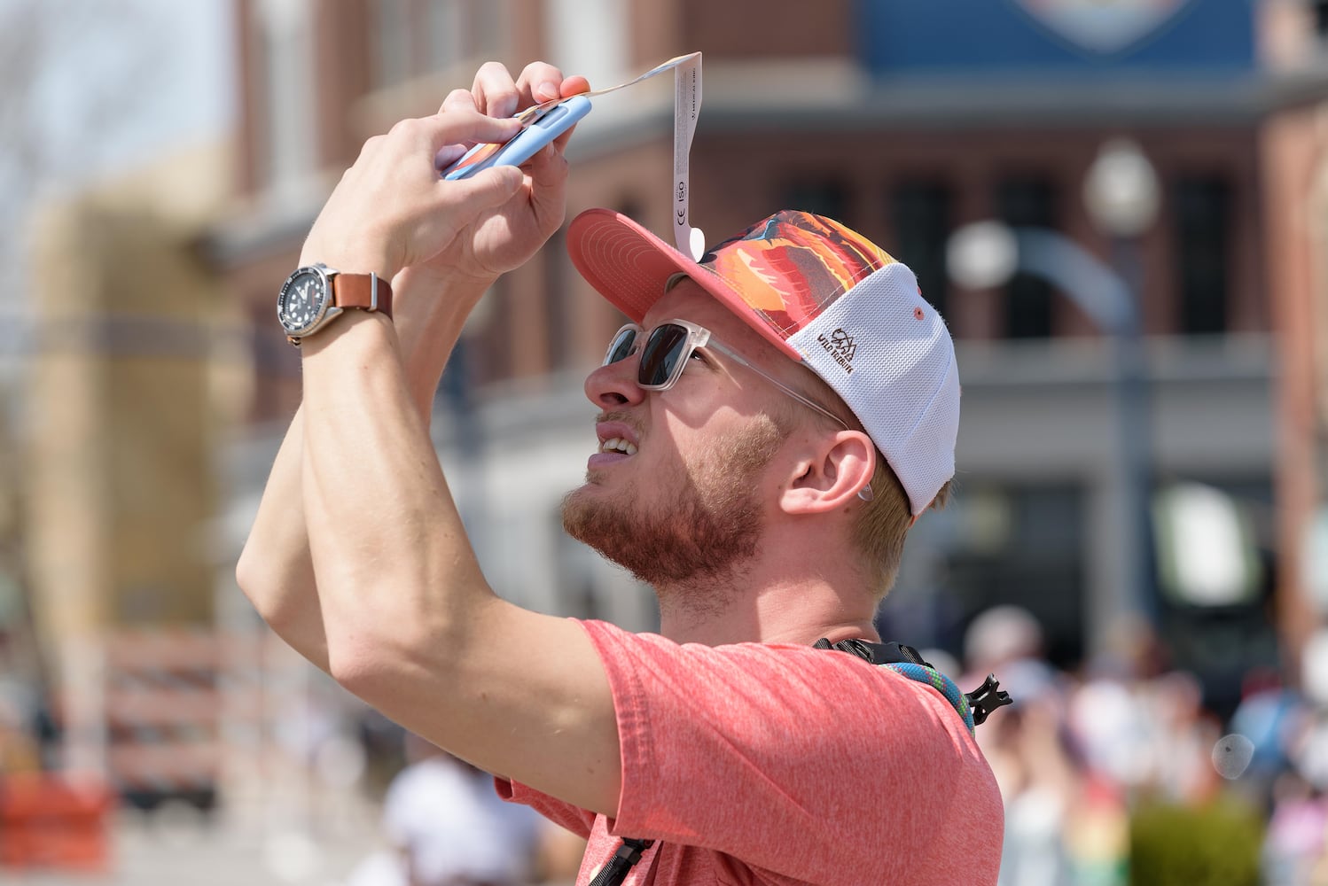 Eclipse on the Square total eclipse viewing party in Downtown Troy