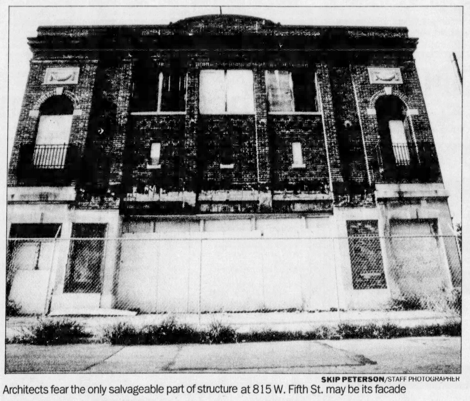 Sept. 22, 1988: Roof leaks take toll on Classic Theater. DAYTON DAILY NEWS ARCHIVES