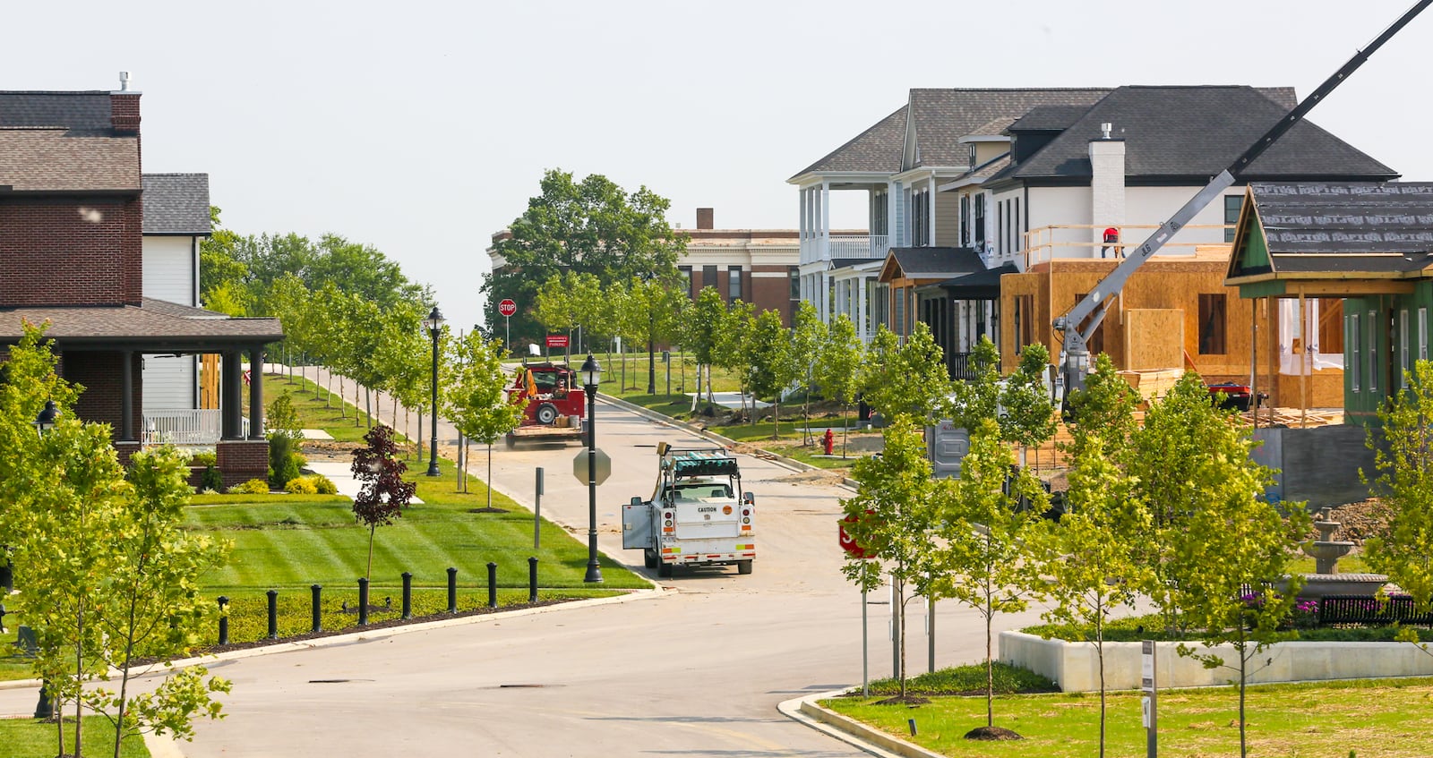 Warren County’s Union Village, located on Ohio 741 west of Lebanon in Turtlecreek Twp., is under way with more homes being built. The 1,230-acre master planned community is based on new urbanism which includes principles such as walkability, sustainability and quality of life and will be showcased Oct. 1-17 when Union Village hosts the 2021 Home Builders Association of Dayton Homearama. GREG LYNCH / STAFF