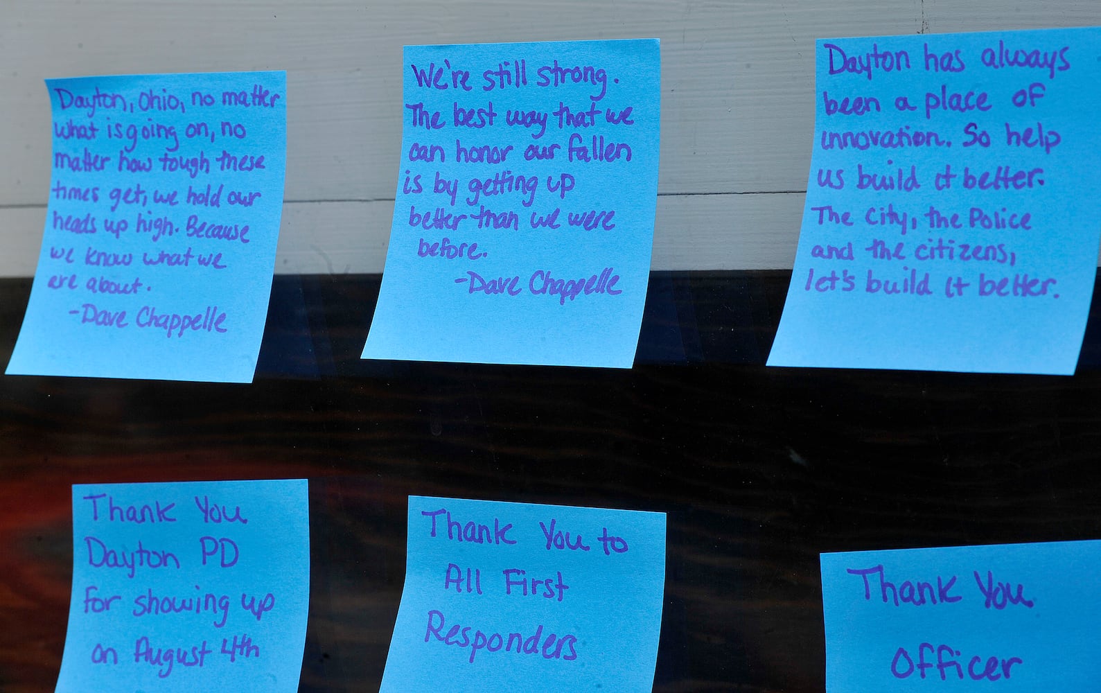 PHOTOS: Post-it notes cover businesses in Oregon District