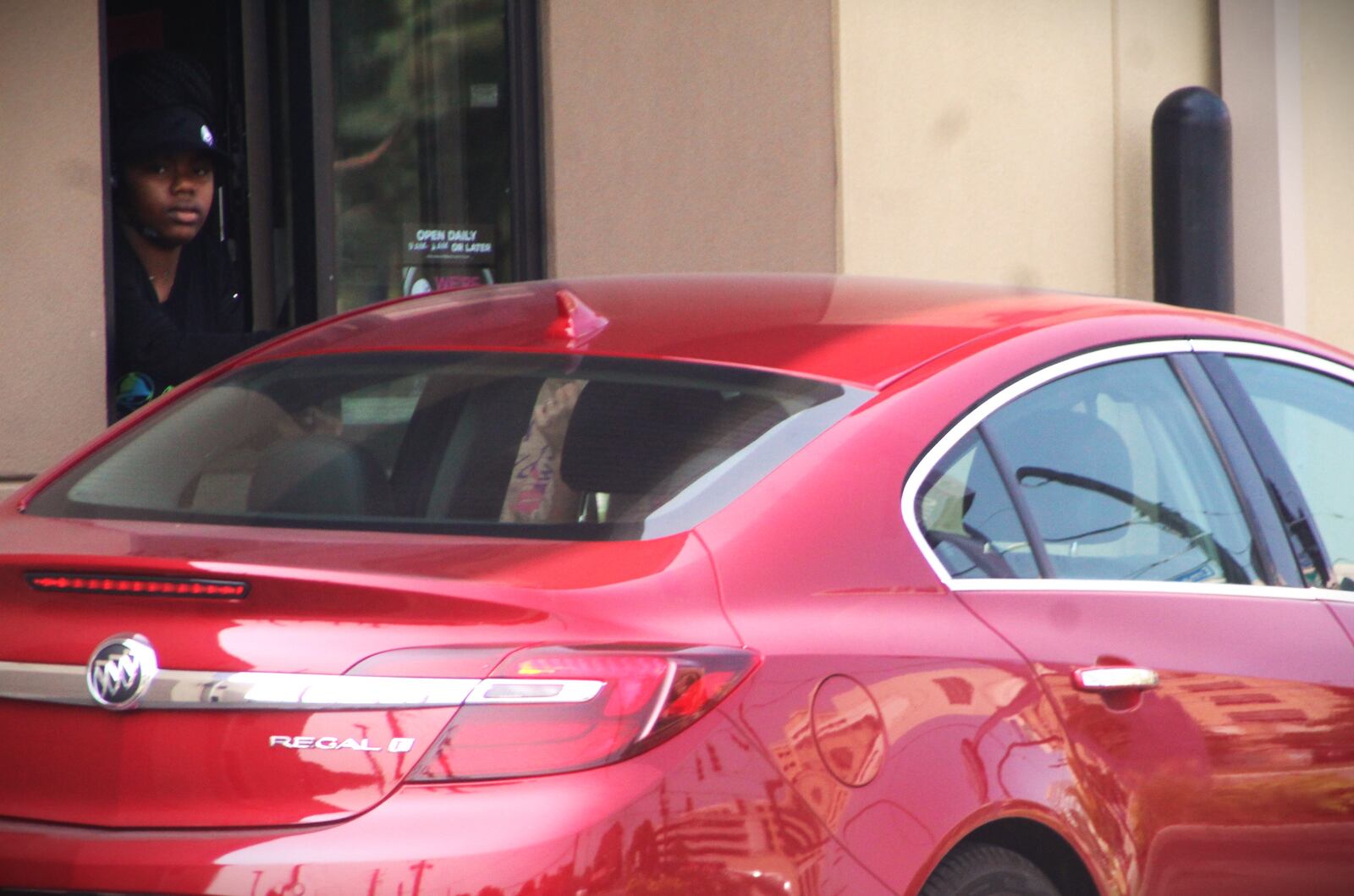 A drive-thru lane at a Taco Bell in Dayton. CORNELIUS FROLIK / STAFF