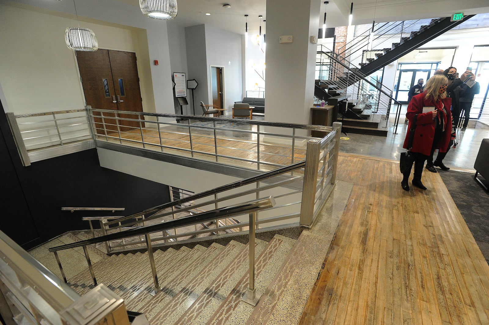 The Dayton Daily News received a sneak peak of the hub on Tuesday, which fills about 95,000 square feet of space in the arcade complex. MARSHALL GORBY\STAFF