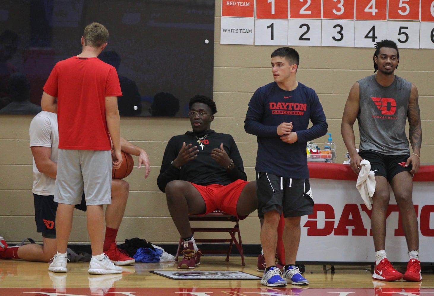 Dayton Flyers hold team workout at Cronin Center