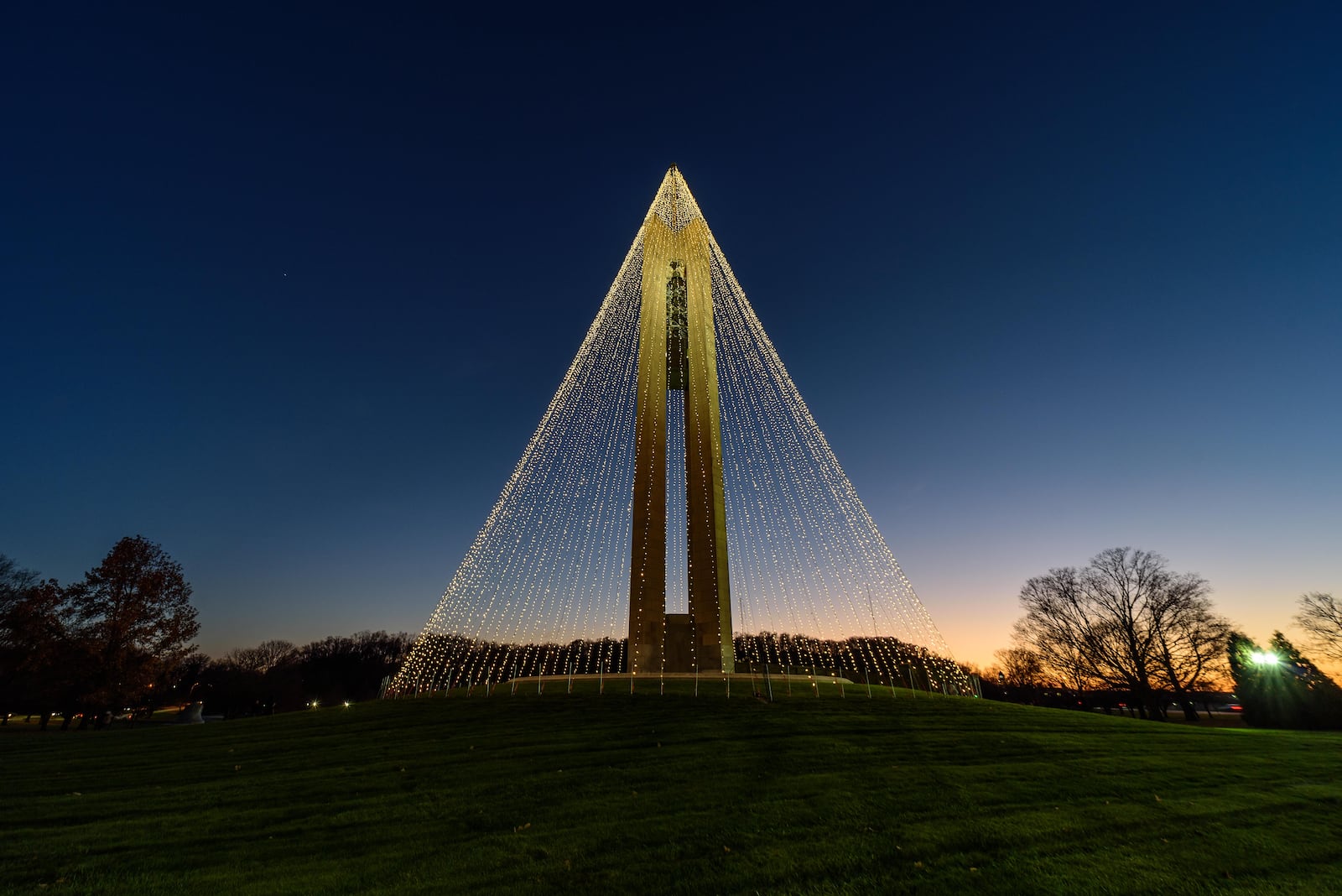 The Carillon Tree of Light is located at Carillon Historical Park in Dayton. TOM GILLIAM/CONTRIBUTING PHOTOGRAPHER