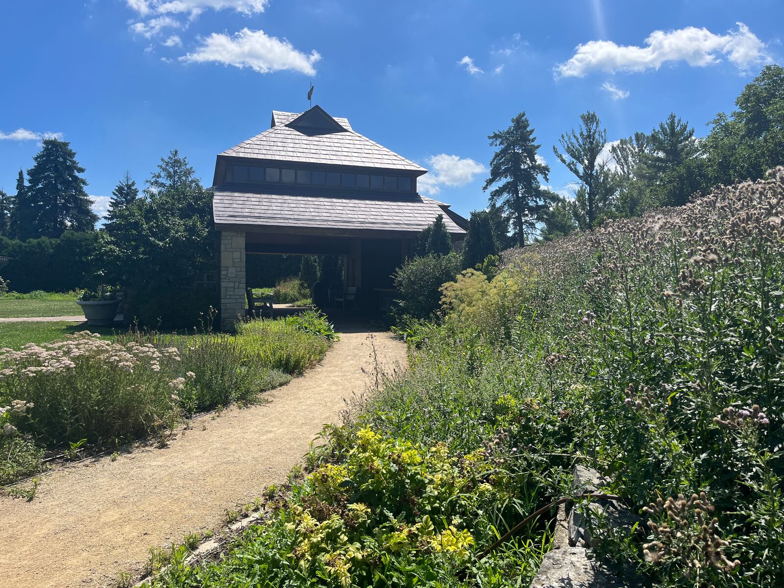 The Maimon Memorial Garden and the Edible Landscape Garden at Cox Arboretum. Members of the Maimon family said they were troubled by the state of the garden. CORNELIUS FROLIK / STAFF