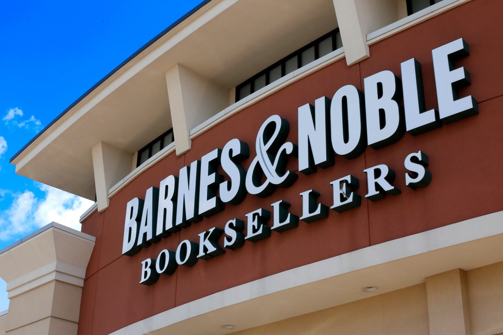 FILE - This Monday, Aug. 31, 2017, file photo shows a Barnes & Noble Booksellers store in Pittsburgh. Barnes & Noble is withdrawing a planned line of famous literature reissued with multicultural cover images that has drawn widespread criticism on social media. "Diverse Editions,” a joint project between Barnes & Noble and Penguin Random House, featured 12 texts, including Lewis Carroll's “Alice's Adventures in Wonderland.” The words are the same, but on the covers, major characters are depicted with dark-skinned illustrations.