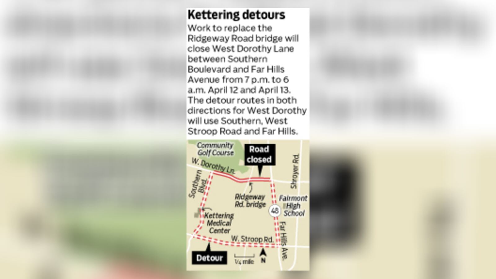 Traffic on main Kettering roads will be impacted in the next two weeks. STAFF