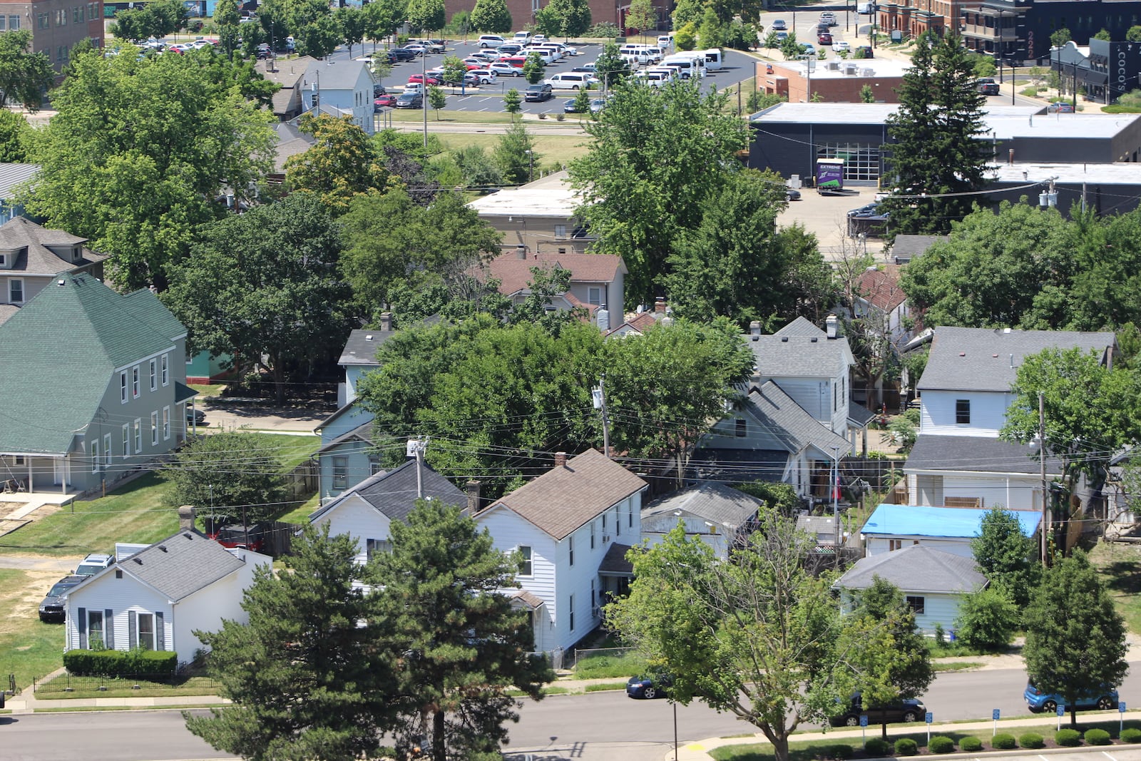 Homes in south Dayton near Warren Street and Miami Valley Hospital. CORNELIUS FROLIK / STAFF