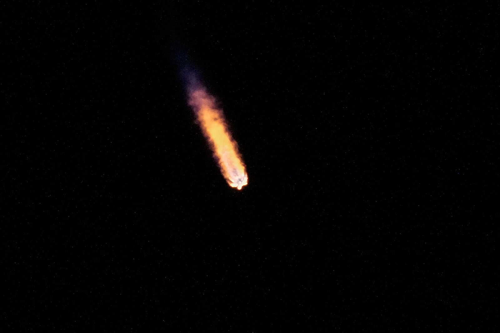 A SpaceX Falcon 9 rocket with Intuitive Machines' second lunar lander lifts off from pad 39A at the Kennedy Space Center in Cape Canaveral, Fla., Wednesday, Feb. 26, 2025. (AP Photo/John Raoux)