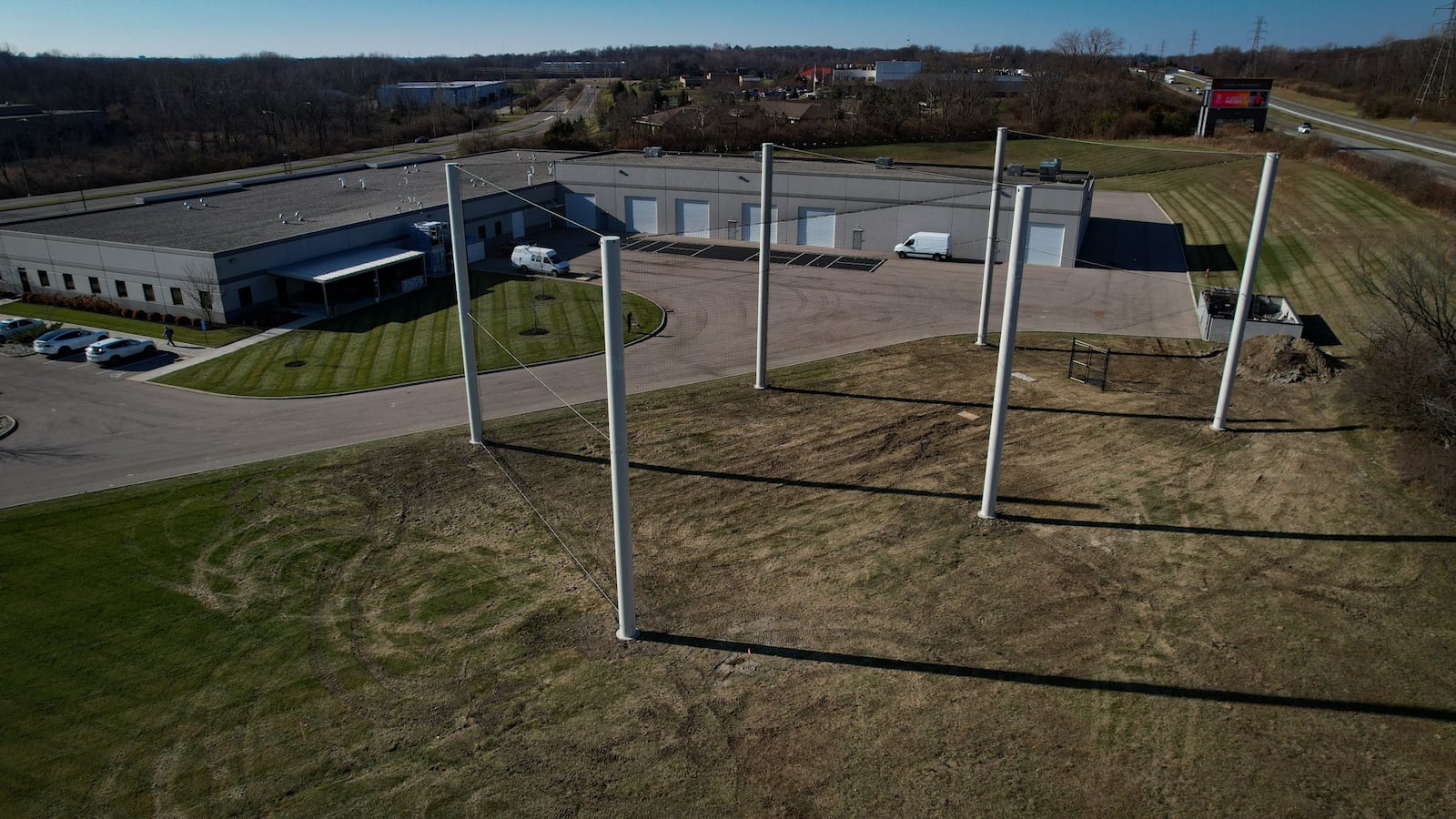 Matrix Research has built the region's first drone flight enclosure. JIM NOELKER/STAFF