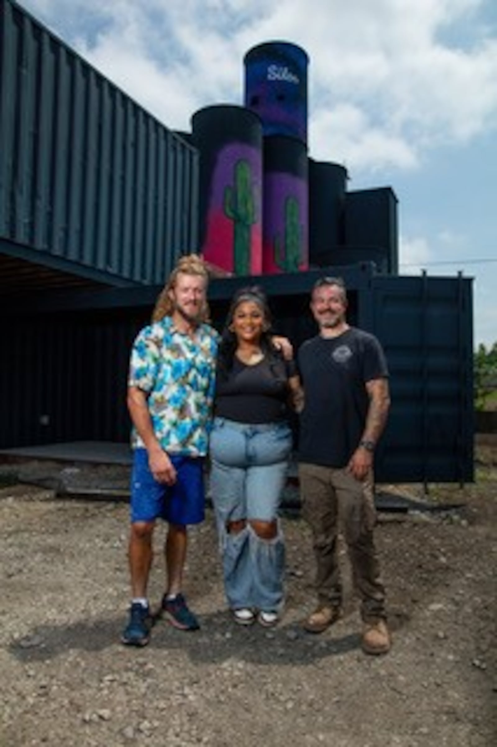 The Burger Bistro by Cece’s Kitchen is coming to The Silos, a new food hall and beer garden expected to open in the fall near 2nd Street Market in downtown Dayton. Pictured is Chef Centruela Collier (middle) with The Silos Owners, Wes Hartshorn and Shannon Thomas  (CONTRIBUTED PHOTO).