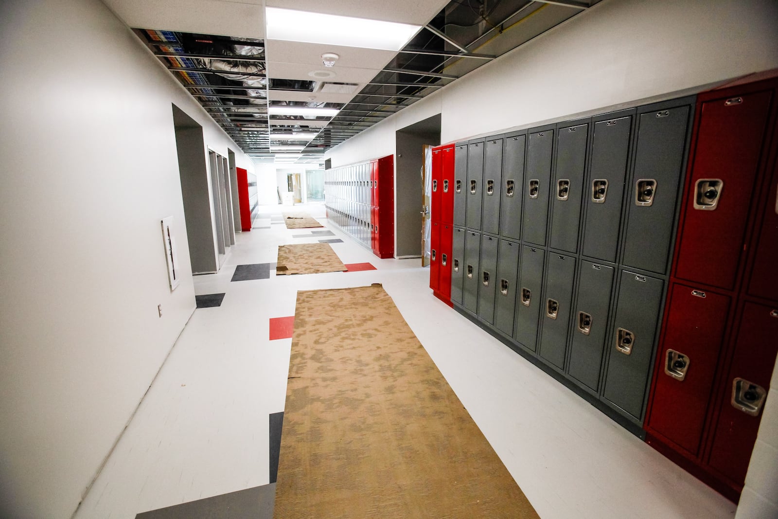 Interim Superintendent Tom Isaacs was also dealing with the final details of opening the new K-12 school building in Carlisle. NICK GRAHAM / STAFF