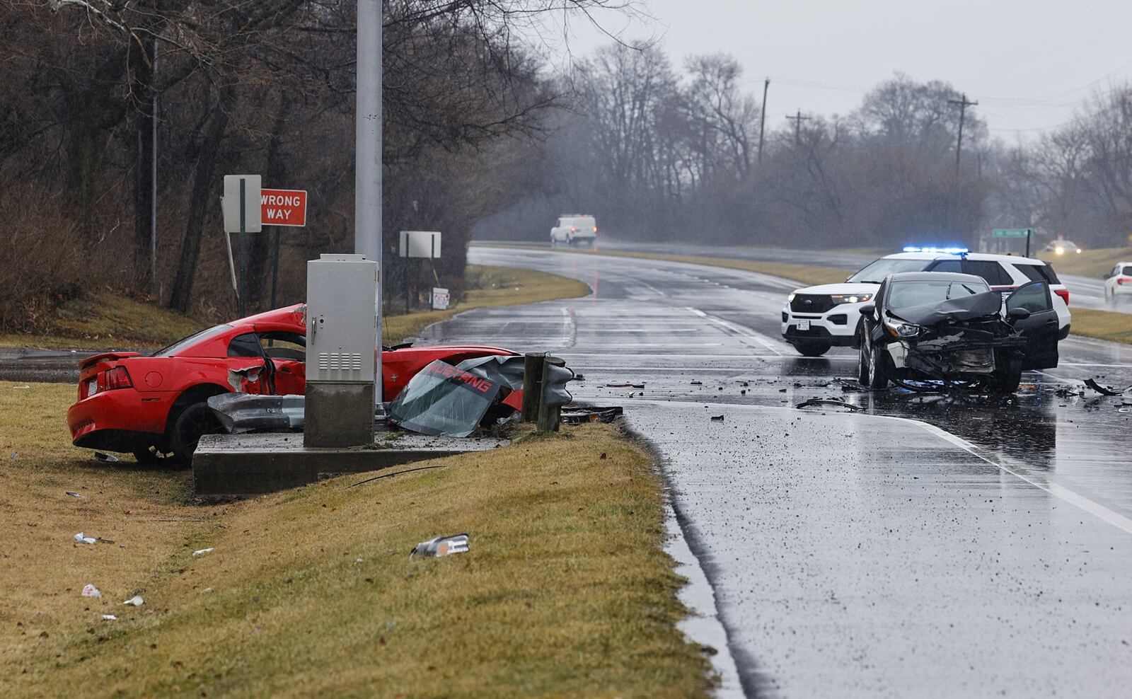 A portion of Verity Parkway in Middletown remains closed this afternoon after a serious crash at the intersection of Carmody Boulevard.