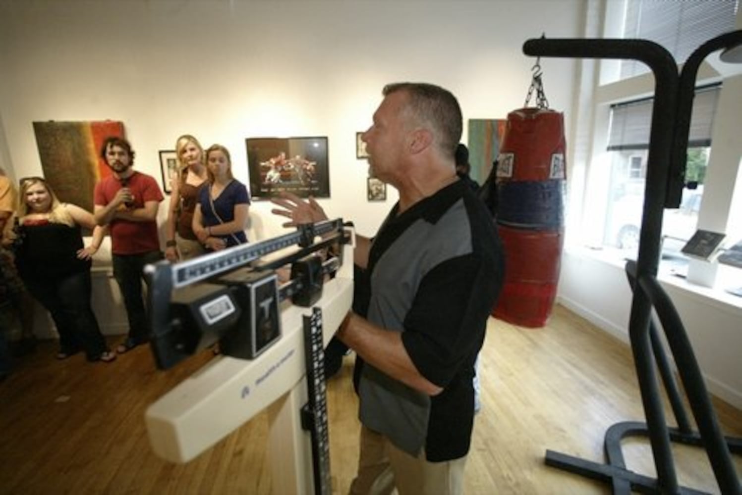 Boxing memorabilia on display