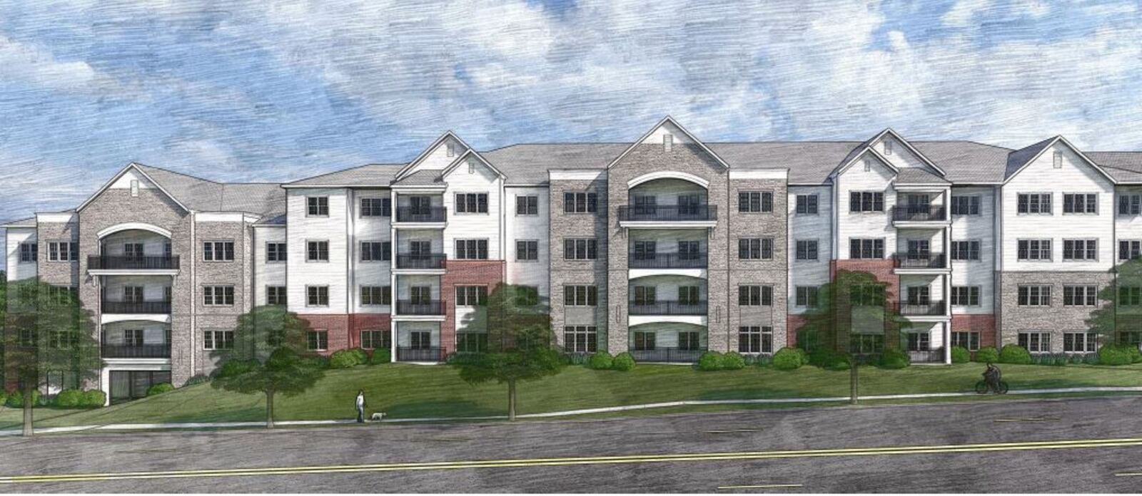 A concept rendering of new housing proposed for Salem Avenue by National Church Residences. CONTRIBUTED