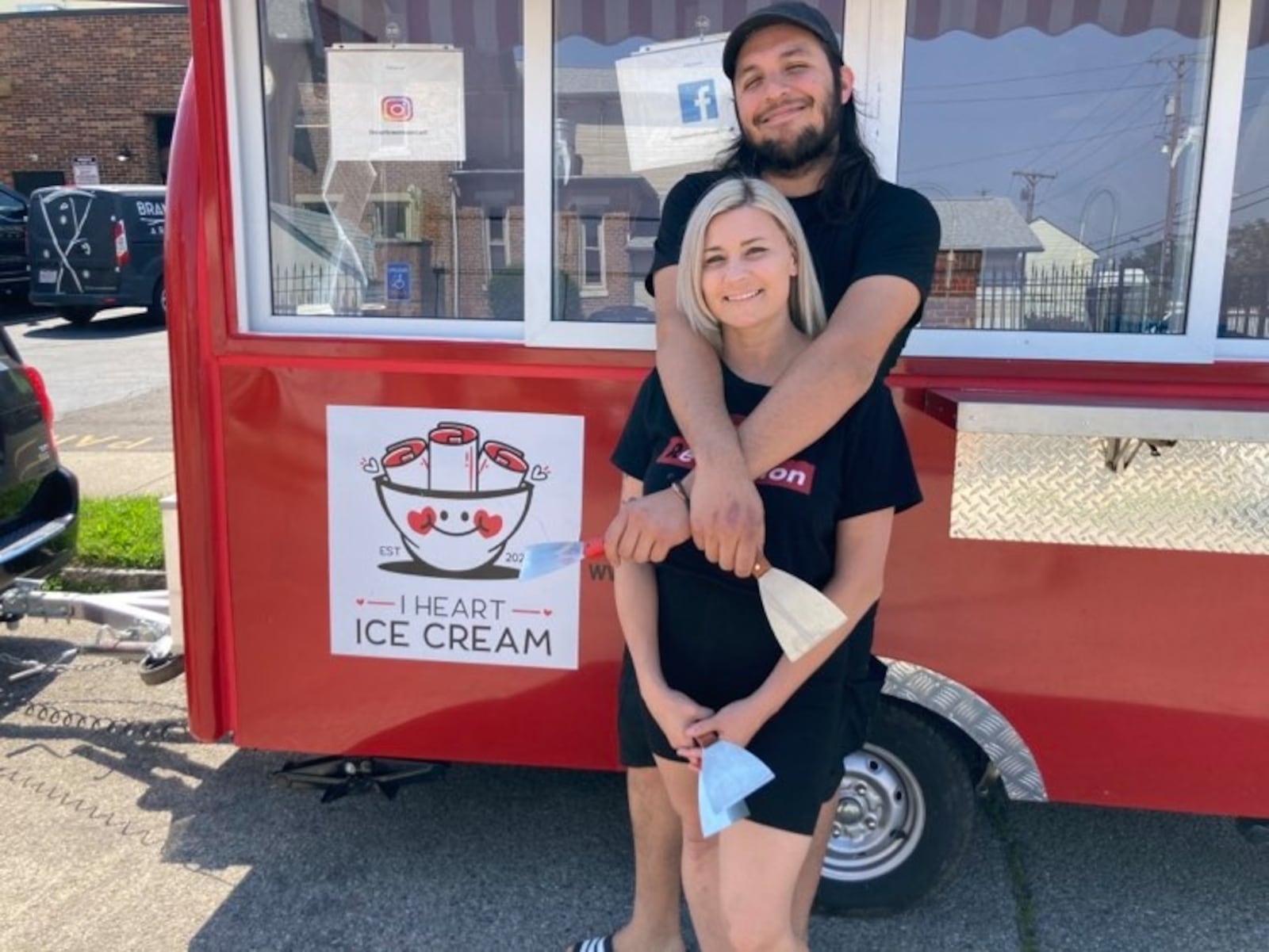 I Heart Ice Cream is a brand new, Thai-inspired mobile ice cream cart that’s ready to hit Dayton’s food and event scene. It’s owned and operated by two Daytonians that just celebrated their fourth wedding anniversary, Liz and Danny Cortes.