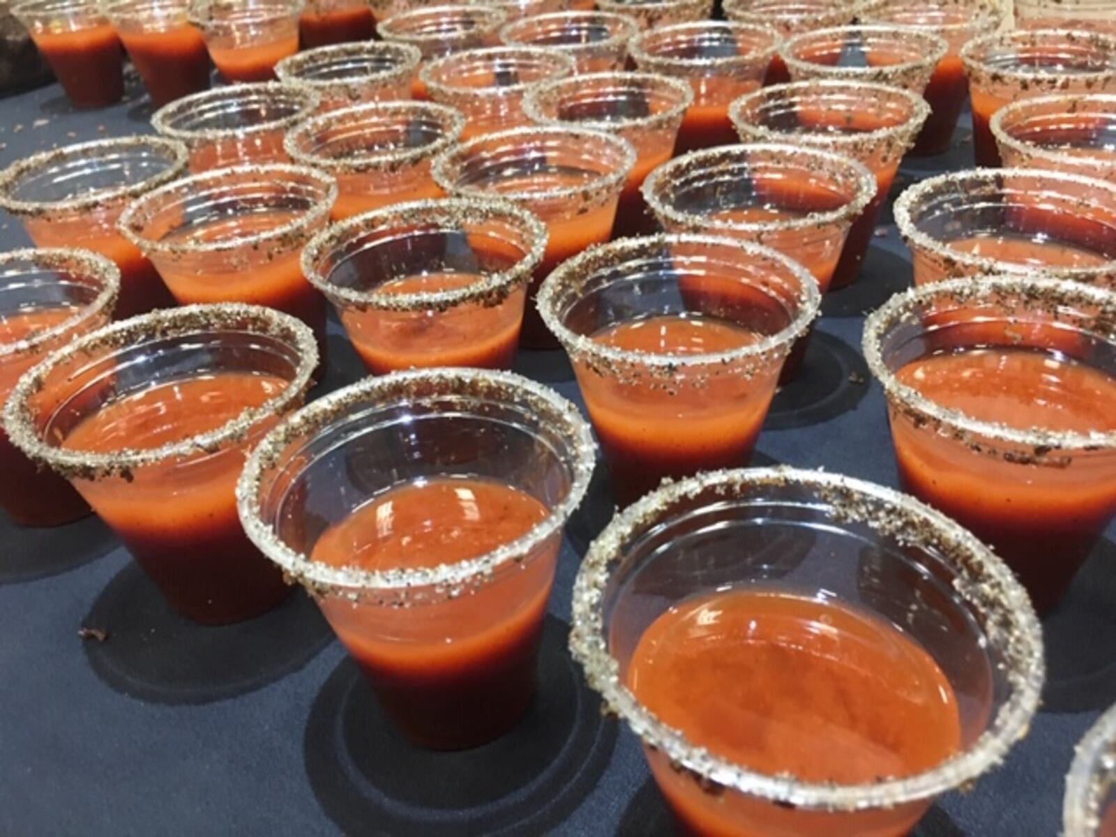 Participating restaurants in this years Bloody Mary Showdown were: Archer's Tavern; Bargo’s Grill and Tap; Brixx Ice Company; Calypso Grill and Smokehouse; Dewberry 1850; Fifth Street Brewpub; Jimmie’s Ladder 11;  Meadowlark Restaurant; Miami Valley Gaming; Milanos; Mutt's Sauce, LCC; Papi Joe's Tennessee Pepper Sauce Company; The Barrel in Springboro; TJ Chumps; Troll Pub; Trolley Stop; Tuty’s Bar & Grill; Wheat Penny.  ALEXIS LARSEN / CONTRIBUTING