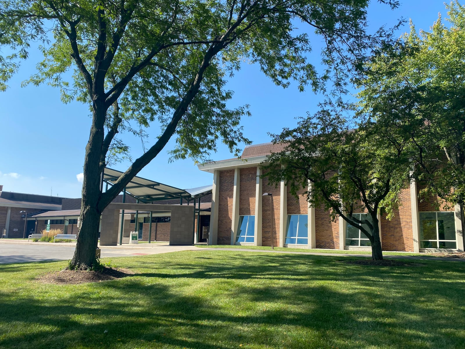 A view of the outside of Dwyer Hall at Wright State's Lake Campus. Eileen McClory/ Staff