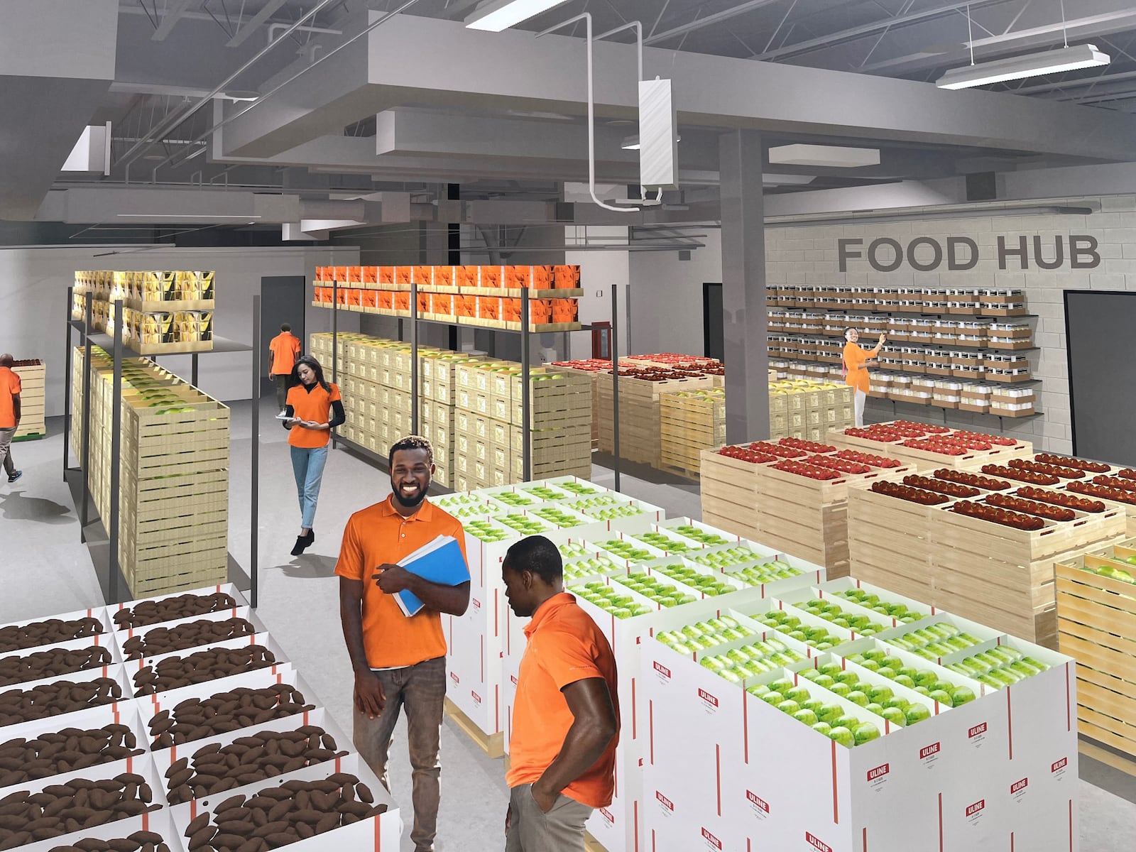 A rendering of the food hub Homefull plans to open on South Gettysburg Avenue in West Dayton. CONTRIBUTED