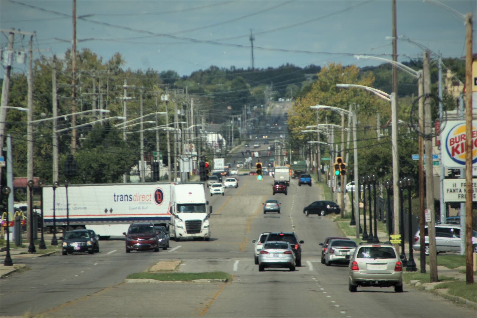 Traffic along Gettysburg Avenue in West Dayton. CORNELIUS FROLIK / STAFF