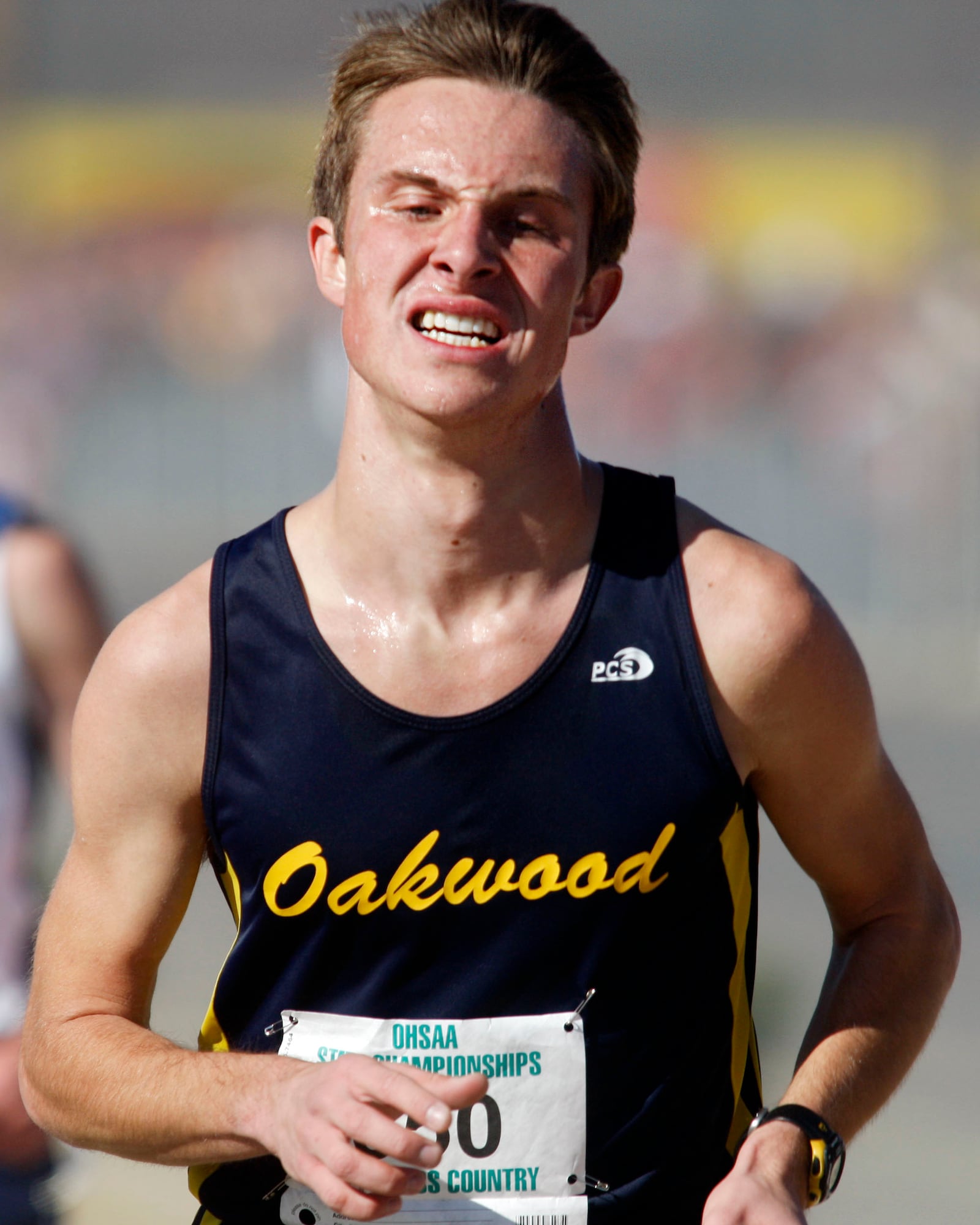 Jack Randall of Oakwood competes during the Division II boys race at the OHSAA State Cross Country Championships at the National Trail Raceway on Saturday, November 5, 2011. Staff FILE PHOTO