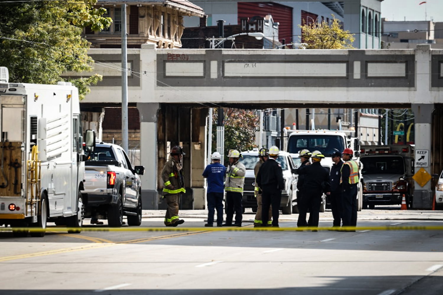 Downtown Dayton underground fire