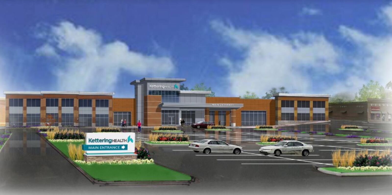 Kettering Health has plans for a physician office building at the former Kroger in Centerville Place. CONTRIBUTED