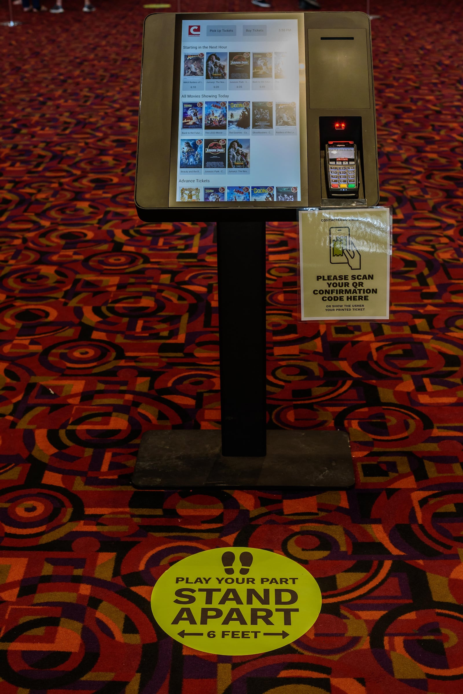 Cinemark The Greene 14 & IMAX reopened on Friday, August 14, 2020. The movie theater has been closed since March due to the COVID-19 pandemic. TOM GILLIAM/CONTRIBUTING PHOTOGRAPHER