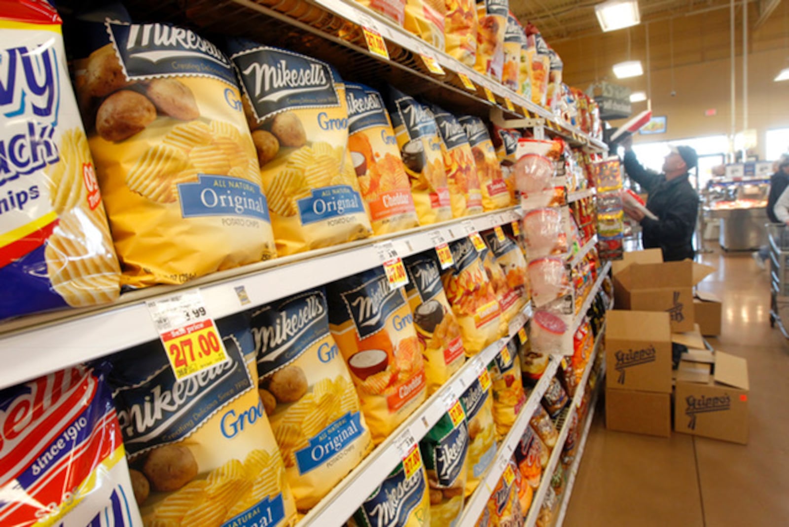 An ever popular regional brand, Mikesell’s potato chips can be found at most local groceries. LISA POWELL / STAFF