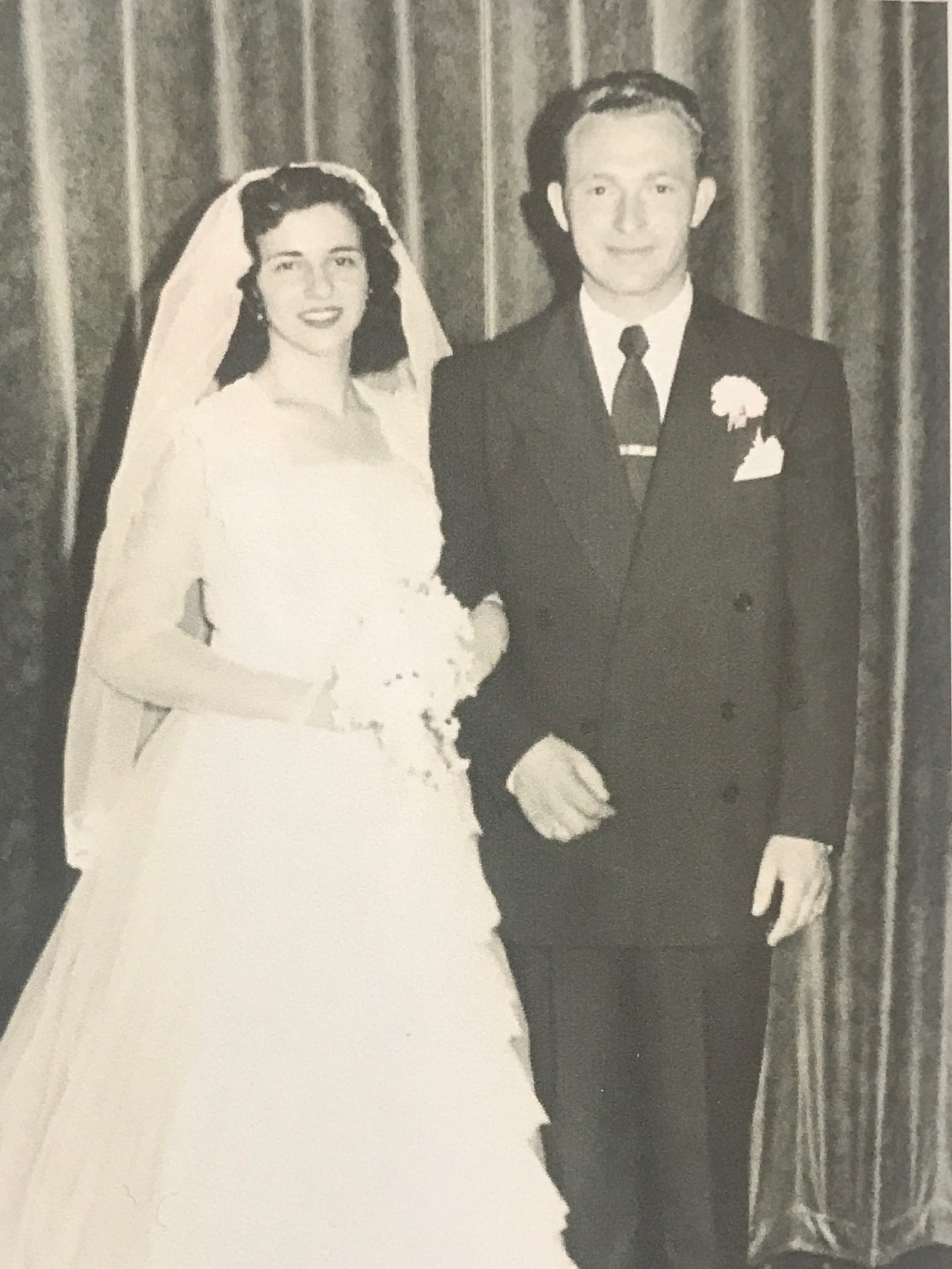 The 1953 wedding day of Renate Appel and Anschel “Charlie” Frydman here in Dayton. CONTRIBUTED