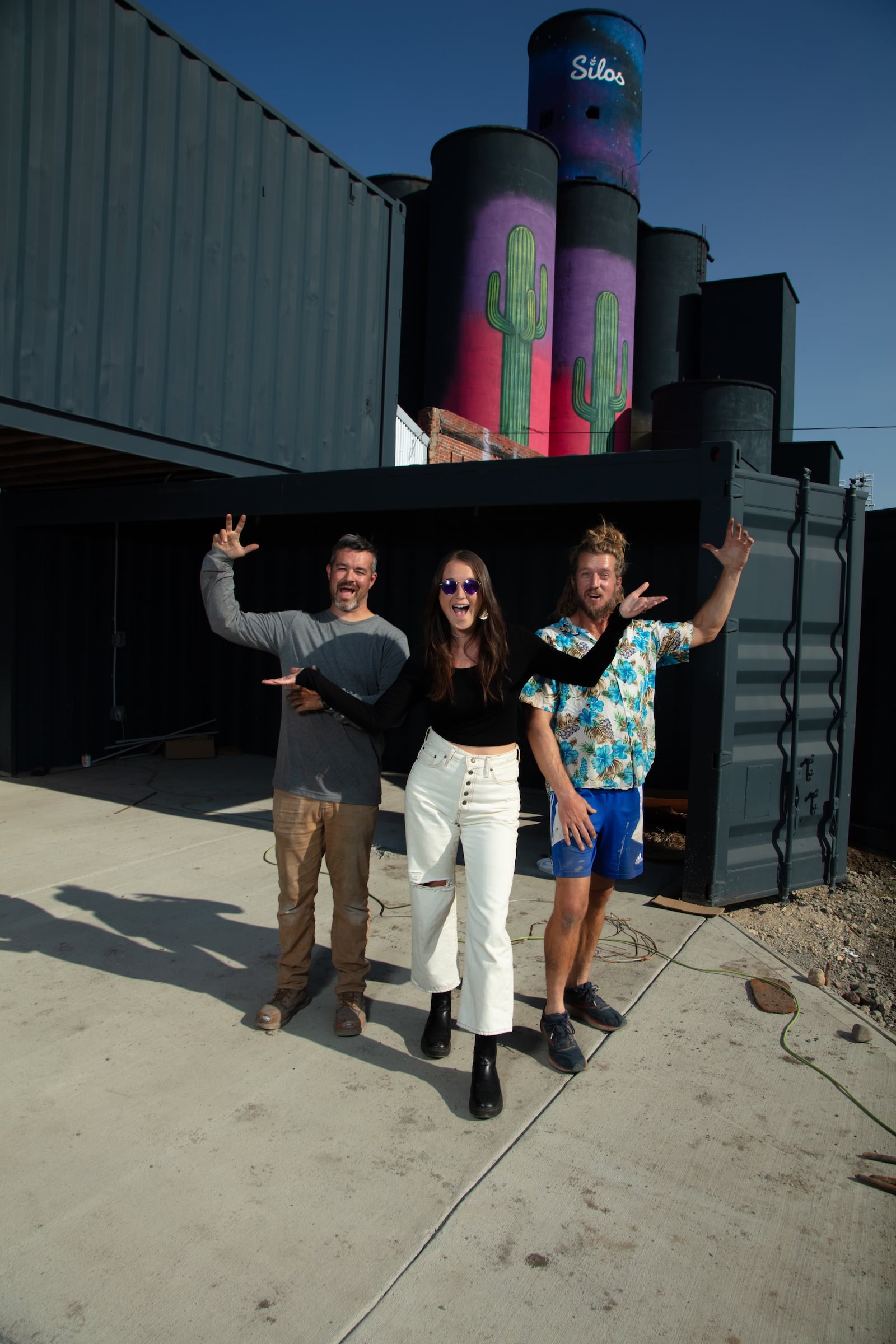 Indigo, a concept by Ordinarie Fare, will feature seasonal farm-to-table salads, grain bowls, West-Coast inspired burritos and a line of herbal “elixirs" at The Silos in downtown Dayton. Pictured is Shannon Thomas and Wes Hartshorn, owners of The Silos, with Katie Mathews, owner of Indigo (CONTRIBUTED PHOTO).