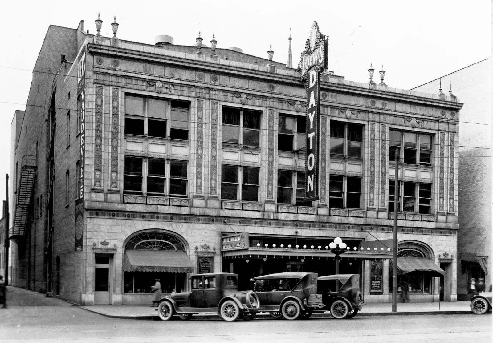 The Loew's Dayton Theater, at 125 N. Main St., welcomed the public into its beautifully decorated auditorium on May 4, 1918. The theater was the city's first deluxe motion picture house, the 2,208 seat theater had a mezzanine area where you could look down at the people seated below through a hole in the center of the floor. Renamed the Palace in 1972, the theater closed in April 1975 and was razed a few months later. ARCHIVE