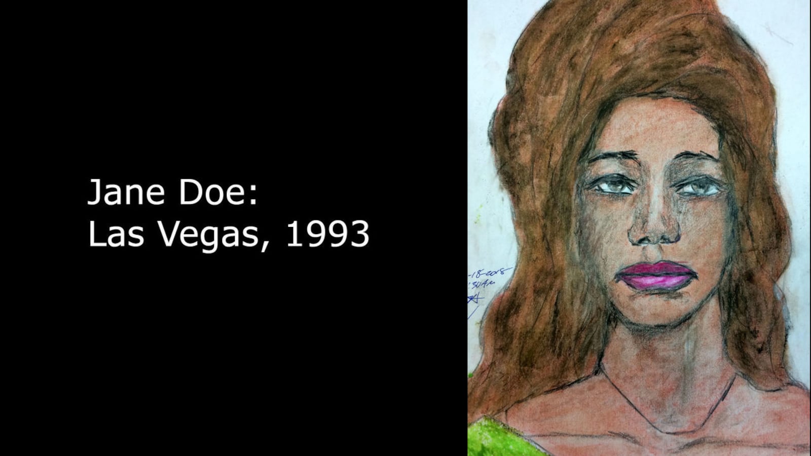 Pictured is a sketch Samuel Little drew of a woman he claims he killed in 1993 in Las Vegas. Little, 79, has been named by the FBI as the most prolific serial killer in U.S. history, responsible for at least 50 killings of women over nearly 40 years.