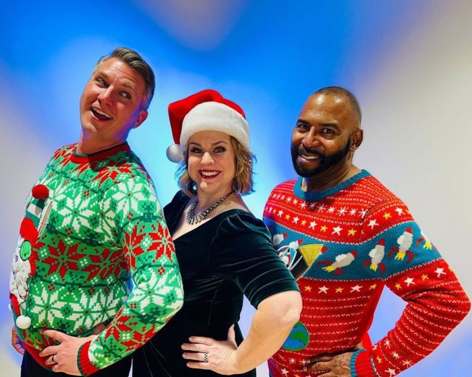 Left to right: Philip Drennen, Gina Handy, and Deron Bell lead "Season's Greetings: A Holiday Cabaret" Dec. 4-8 in the PNC Arts Annex. CONTRIBUTED