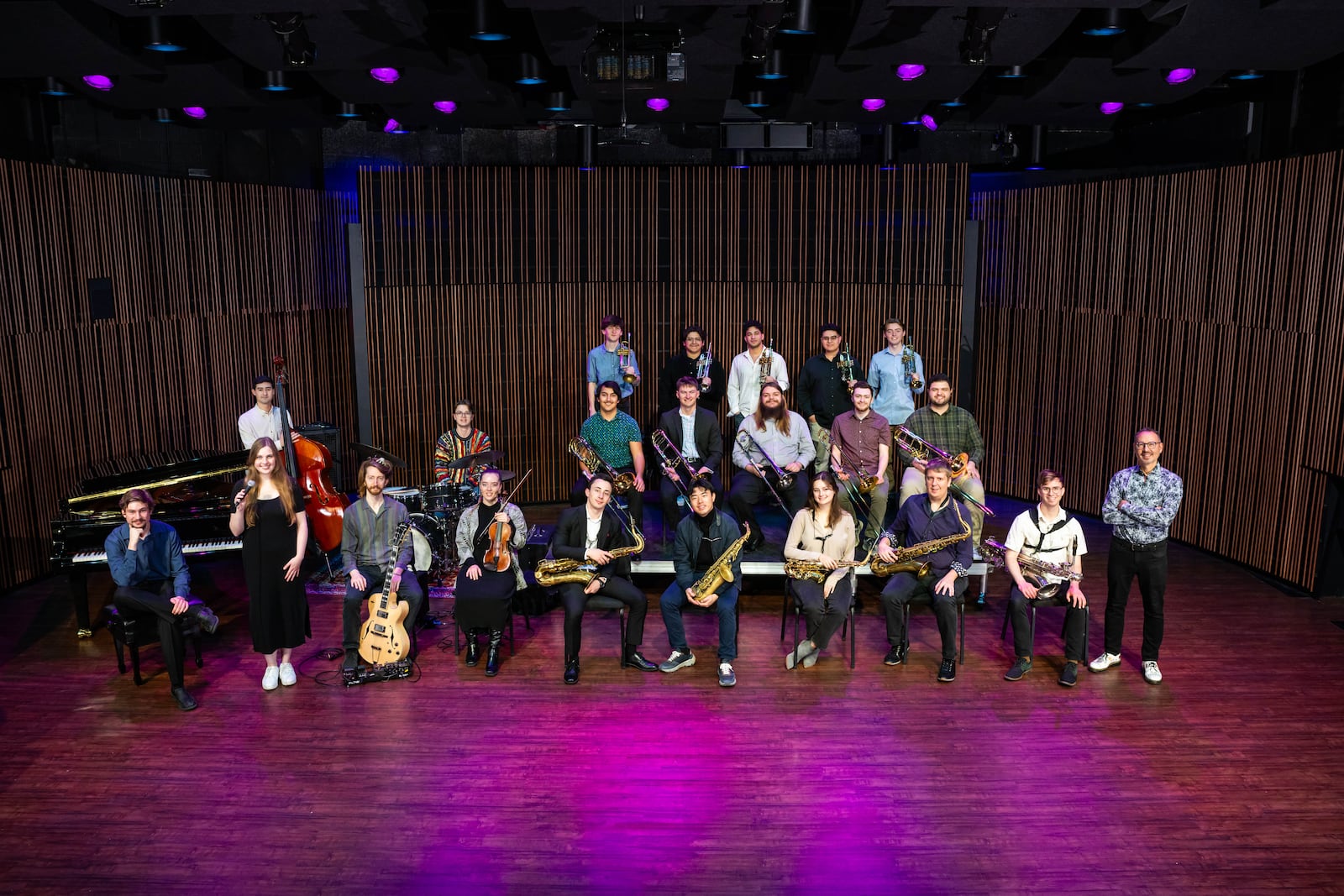 The One O'Clock Lab Band, 2025. Photo credit: Pete Comparoni / UNT