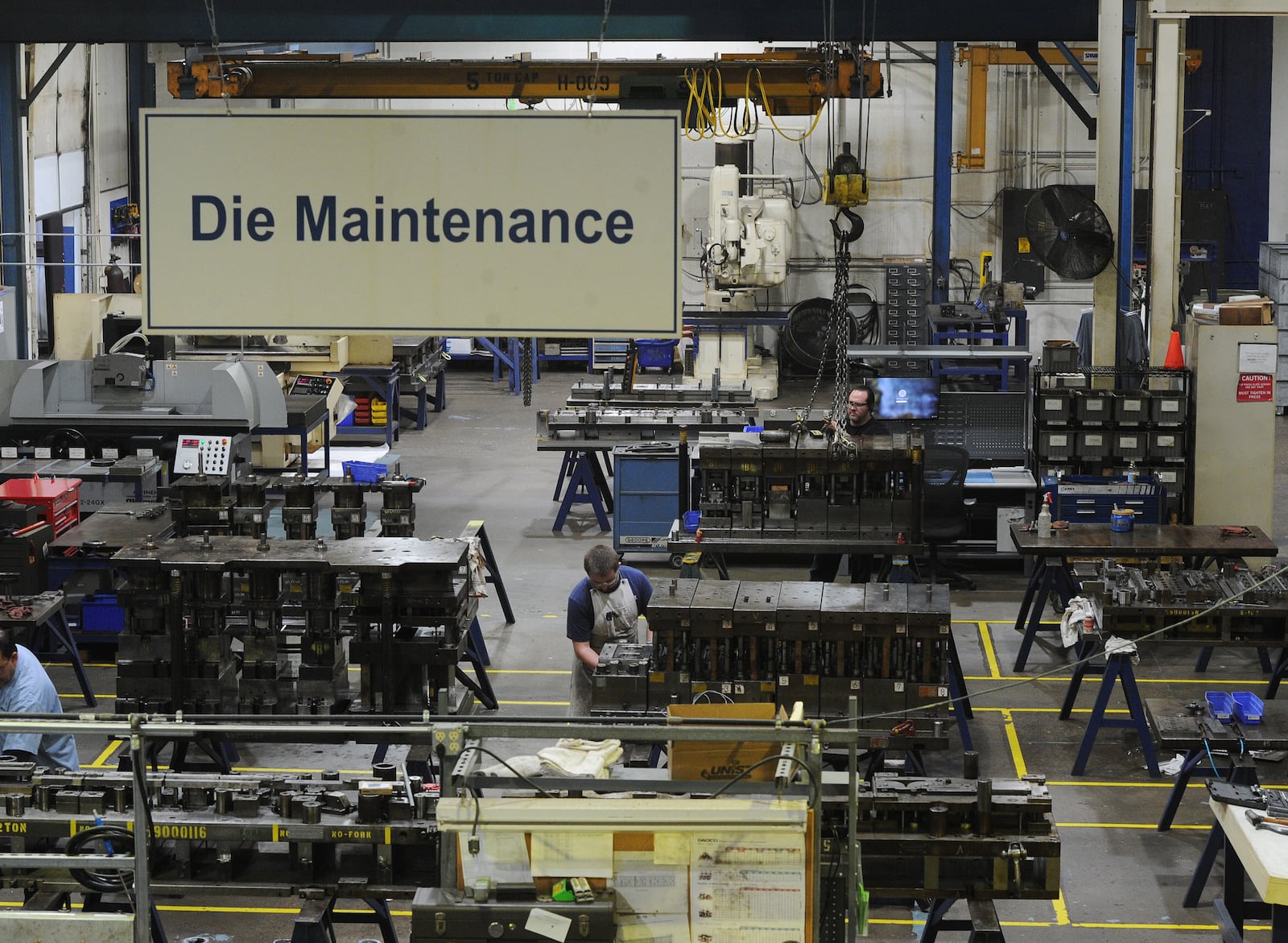 Inside the Ernst Metal Technologies facility. The company recently launched an expansion of its Moraine manufacturing plant. The $8 million investment, which includes new equipment, is expected to create as many as 50 new jobs in the next 5 years. MARSHALL GORBY/STAFF