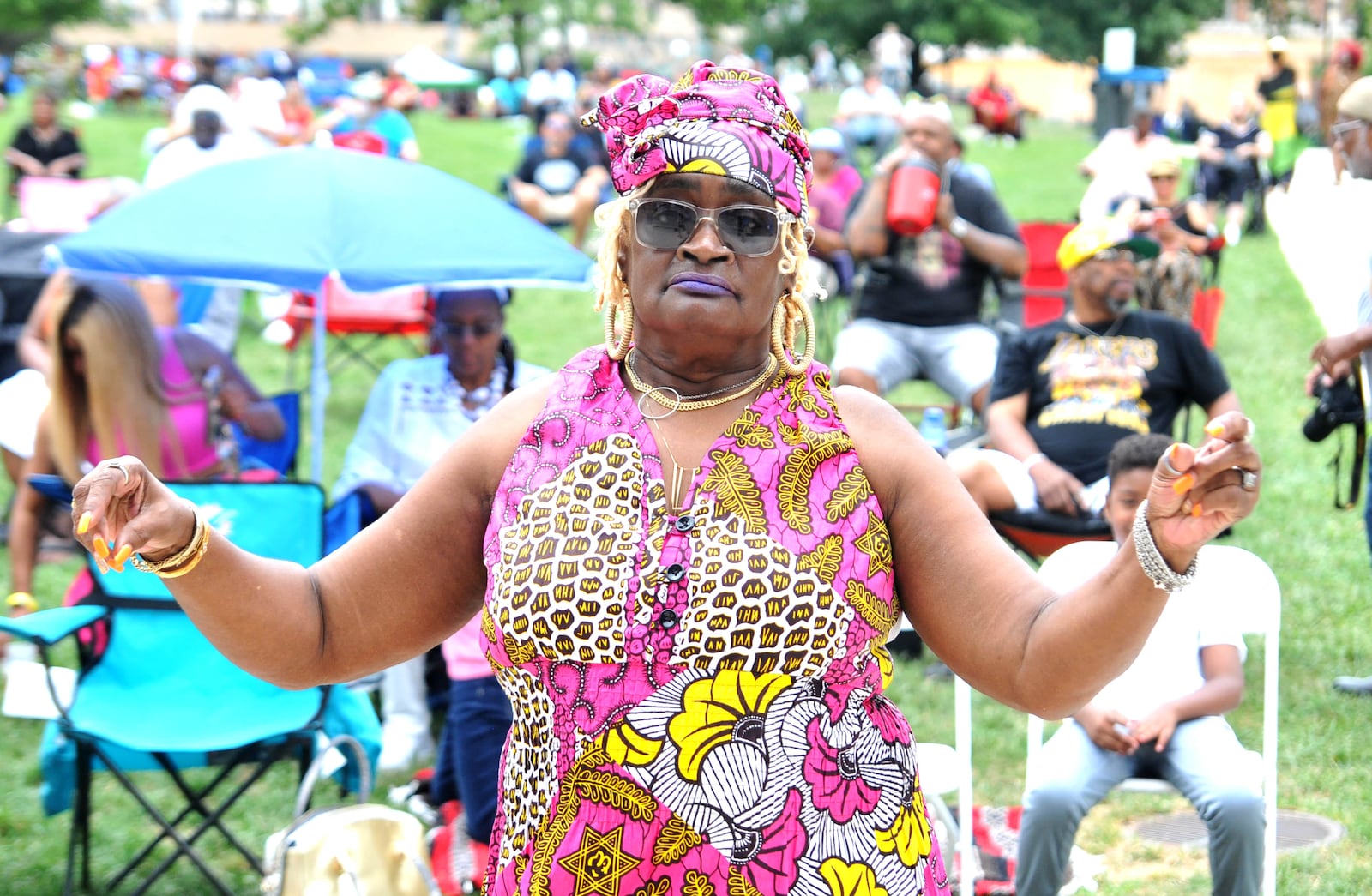 Dayton celebrated its status as the birthplace of Funk Music during the 3rd Annual Funk Festival at Levitt Pavilion on Sunday, August 13. Five bands performed as fans young and old listened and danced to the  sounds of Funk on Sunday afternoon and into the evening. David A. Moodie/Contributing Photographer