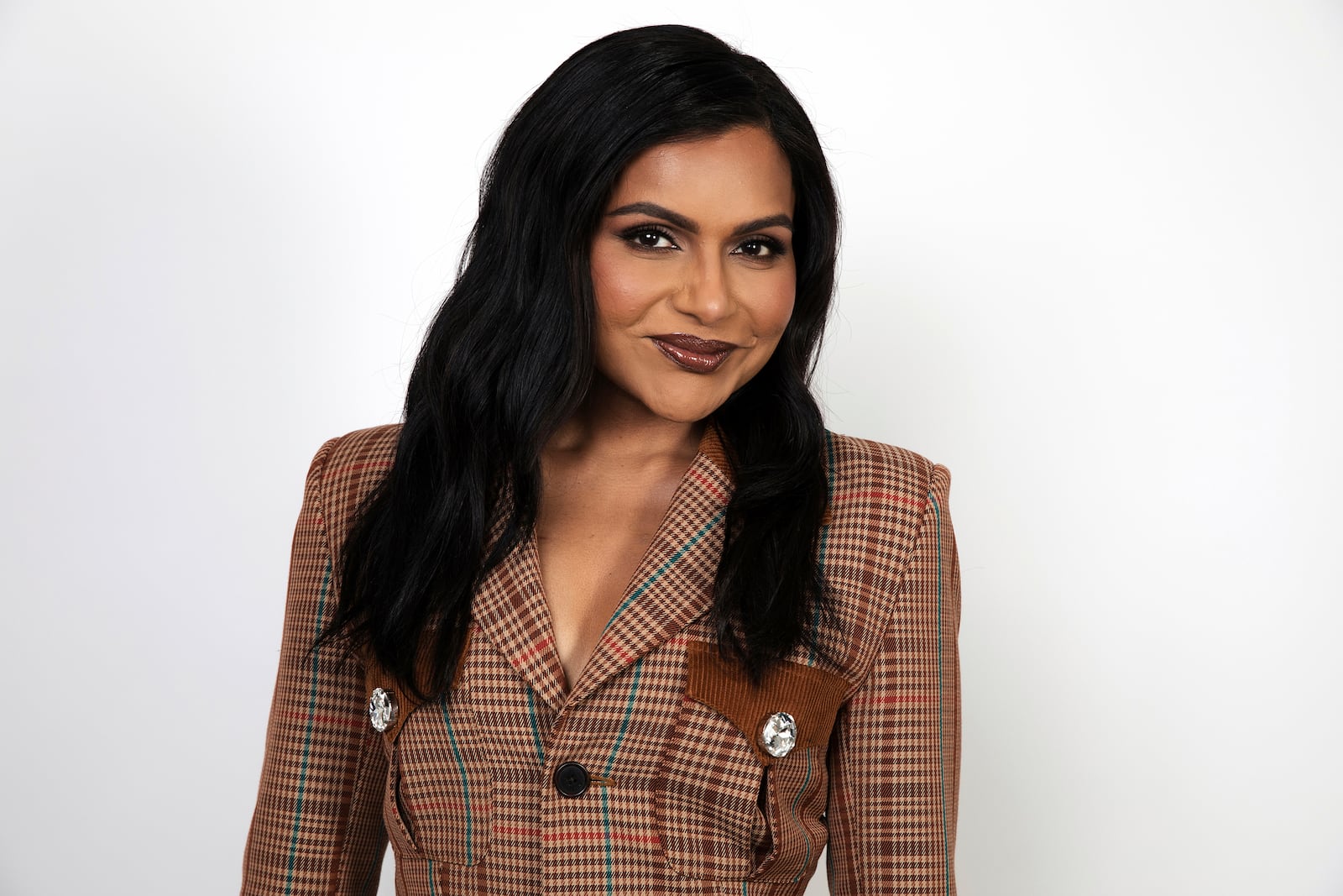 Mindy Kaling poses for a portrait to promote "Running Point" on Wednesday, Feb. 12, 2025, in Los Angeles. (Photo by Rebecca Cabage/Invision/AP)