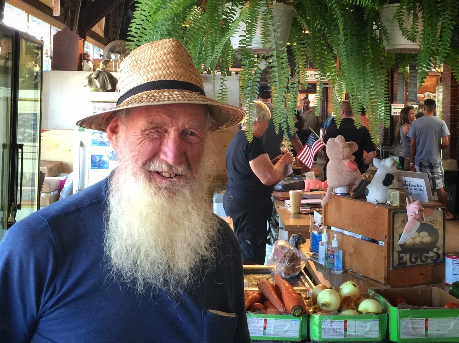 Russell Garber of Garber Farm is a 2nd Street Market vendor, and he offers homemade pies, dinner rolls and fresh produce from his vendor booth. Staff file photo by CONNIE POST